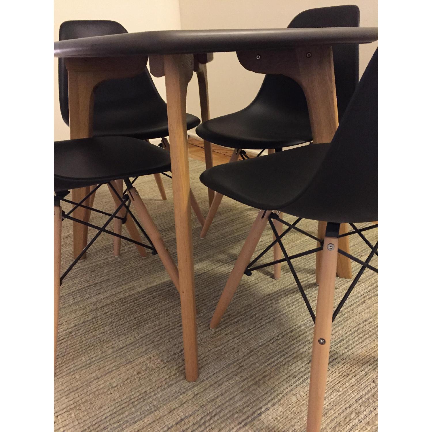 Custom Made Table w/ 4 World Market Chairs - image-5