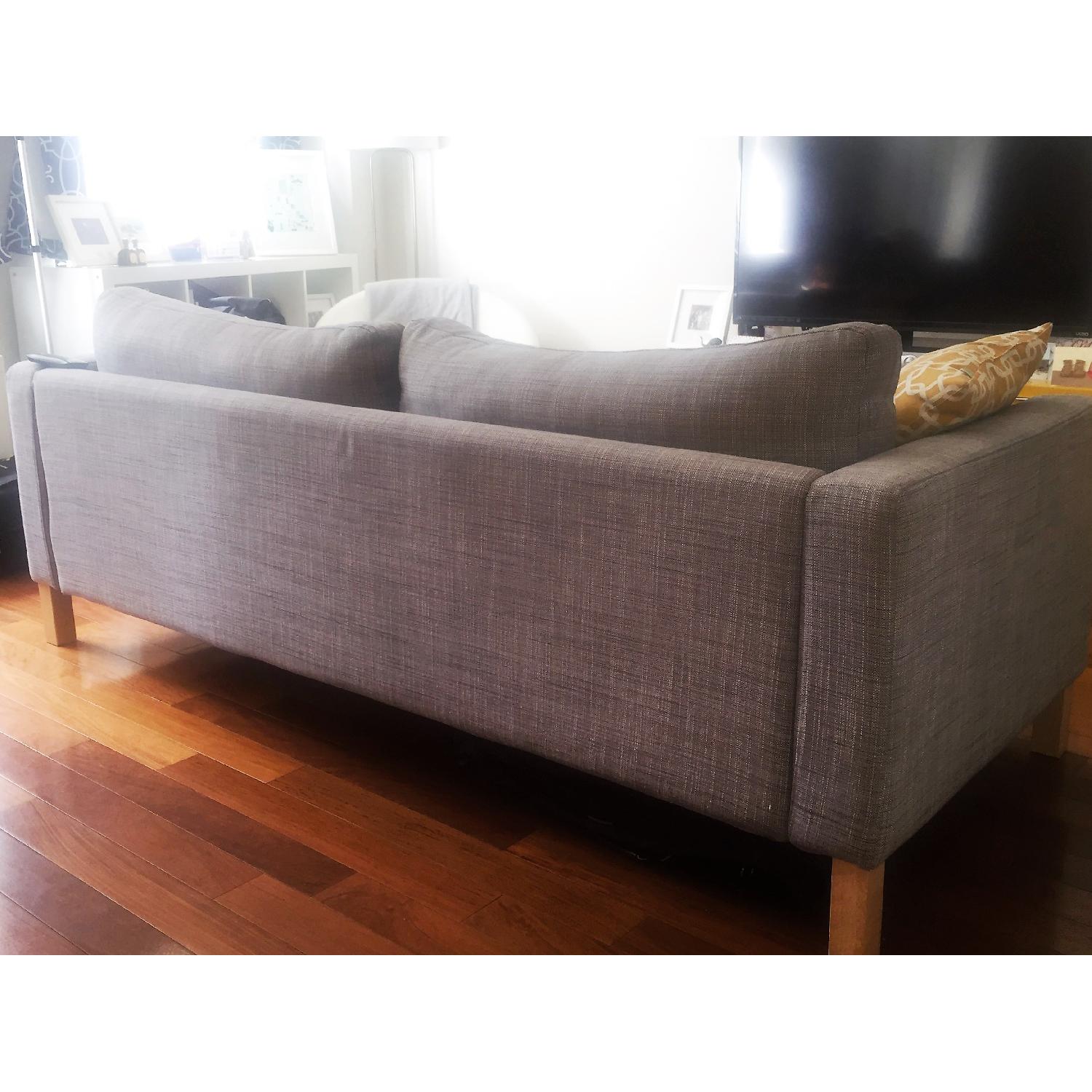 Light Gray Fabric Sofa - image-1