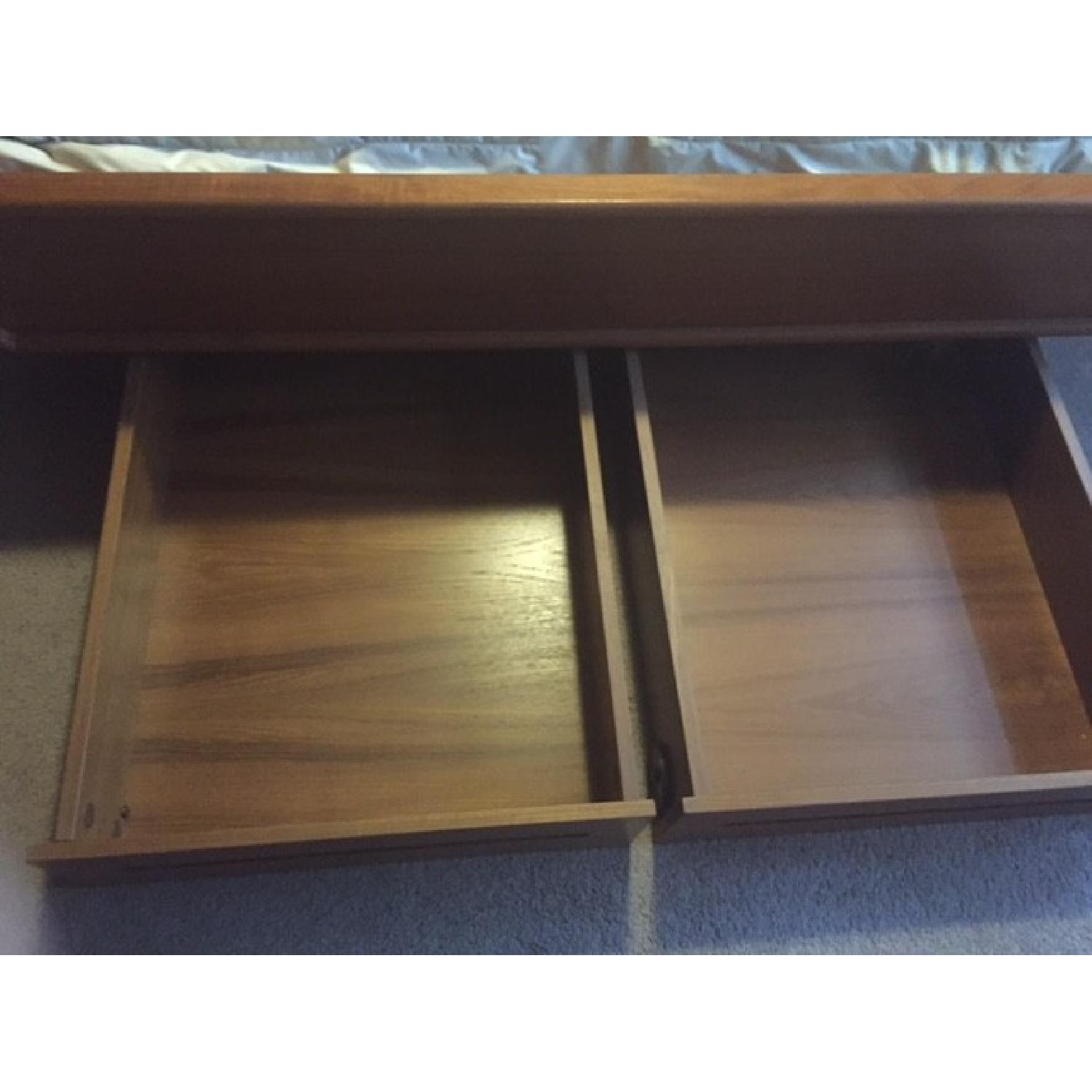 Scandinavian Teak Platform Queen Bed w/ Storage Drawers - image-4