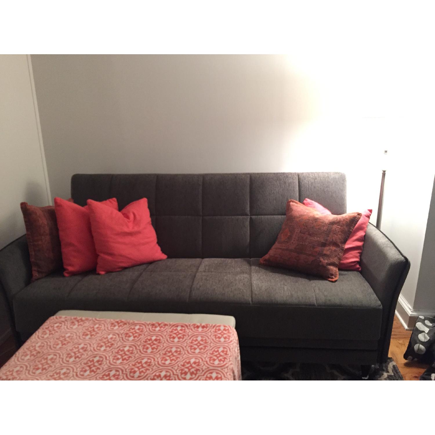 Grey Futon - image-1