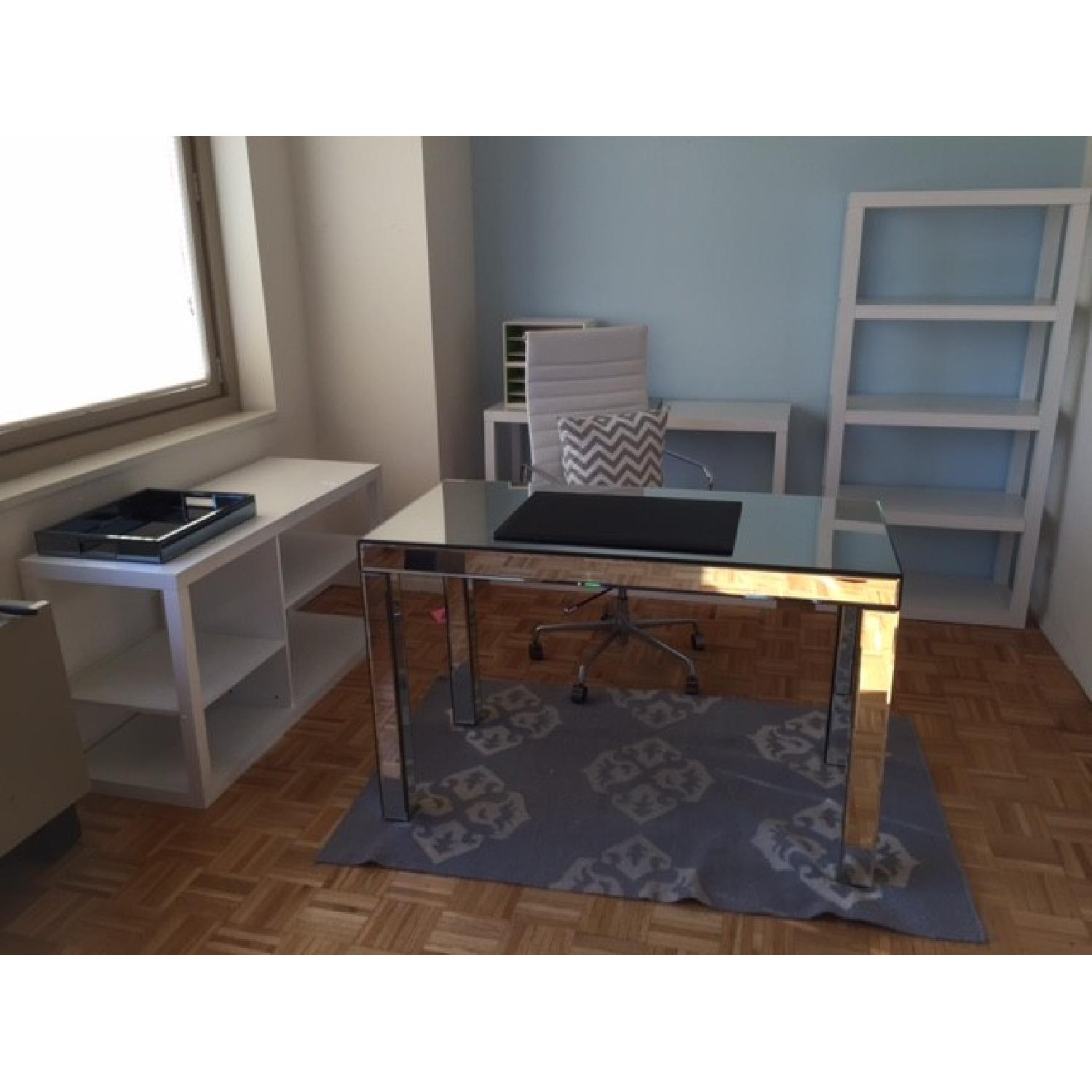 West Elm Mirrored Desk - image-1