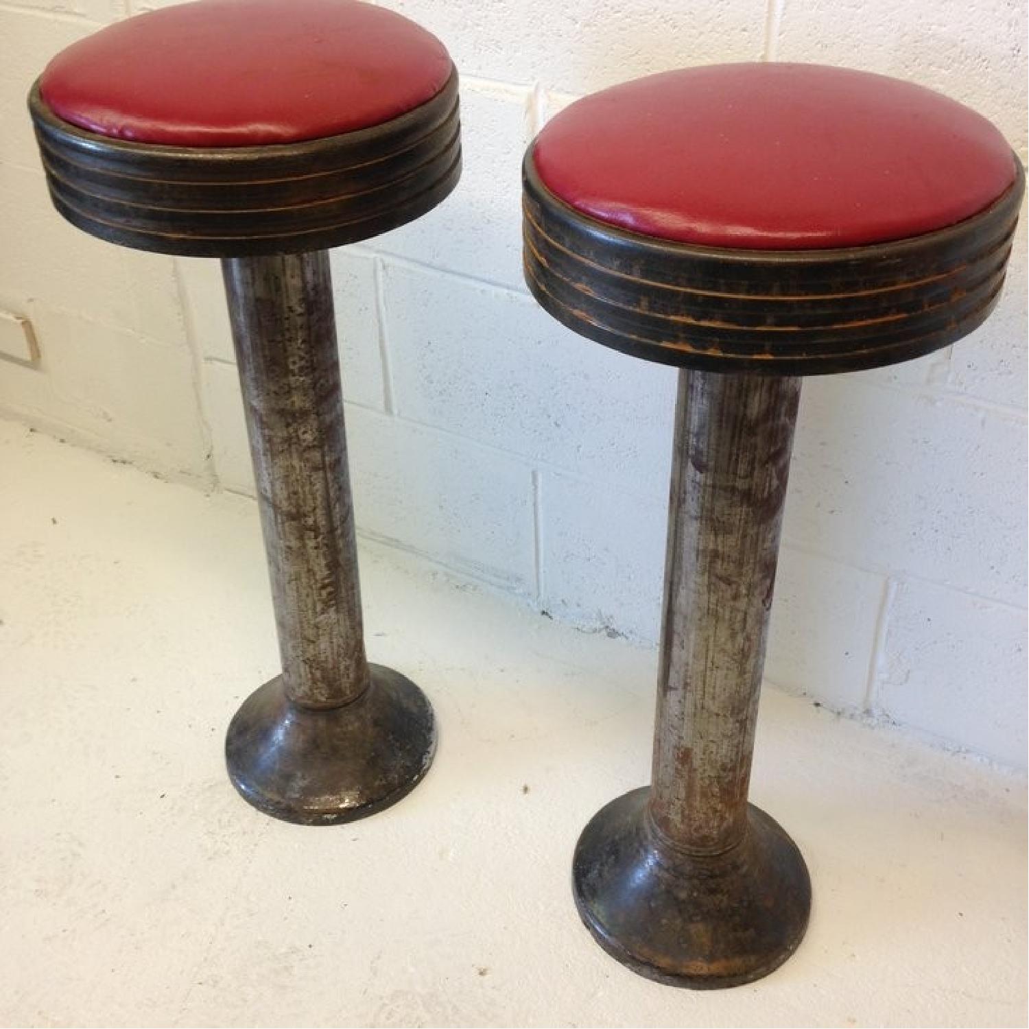 Vintage Swivel Bar Stools - 6 Available - image-3