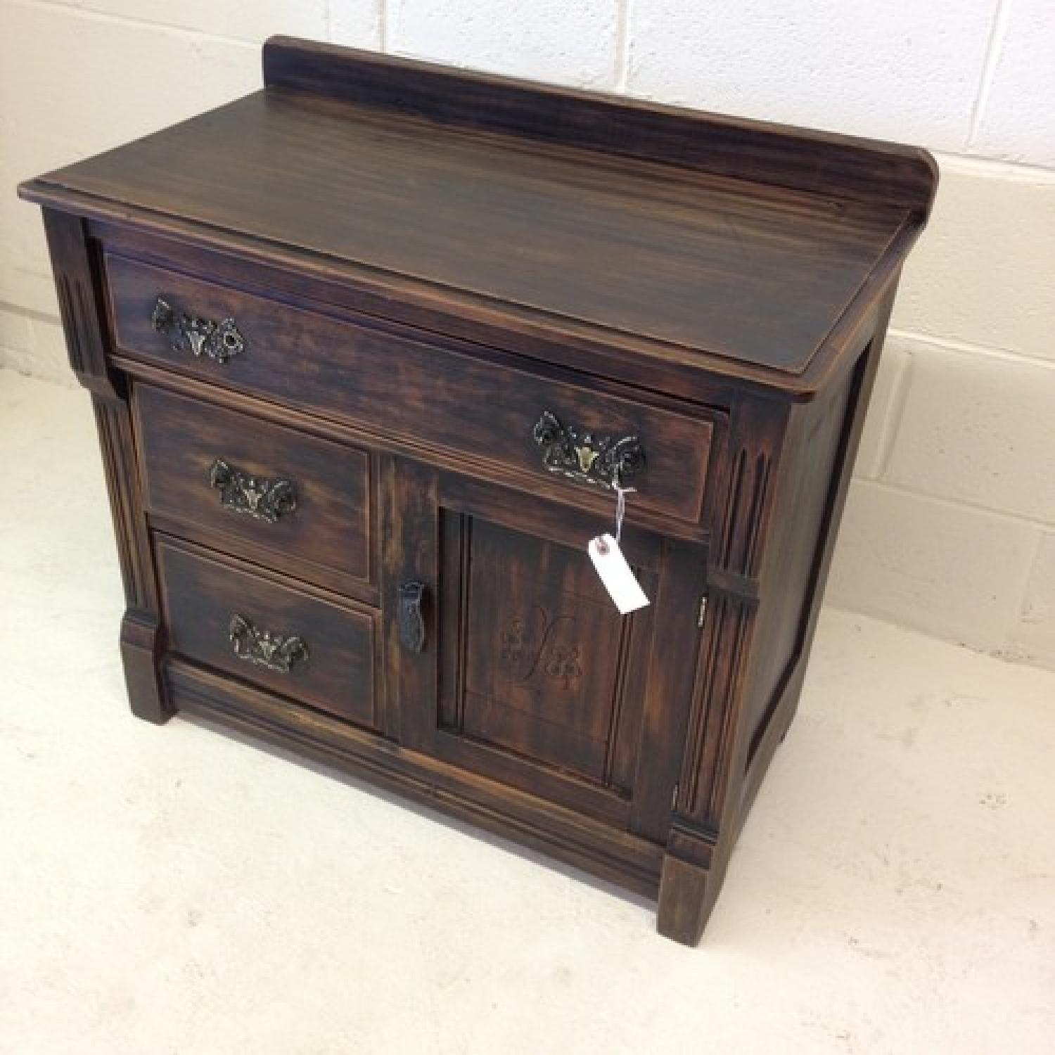 Antique Mahogany Vanity - image-2