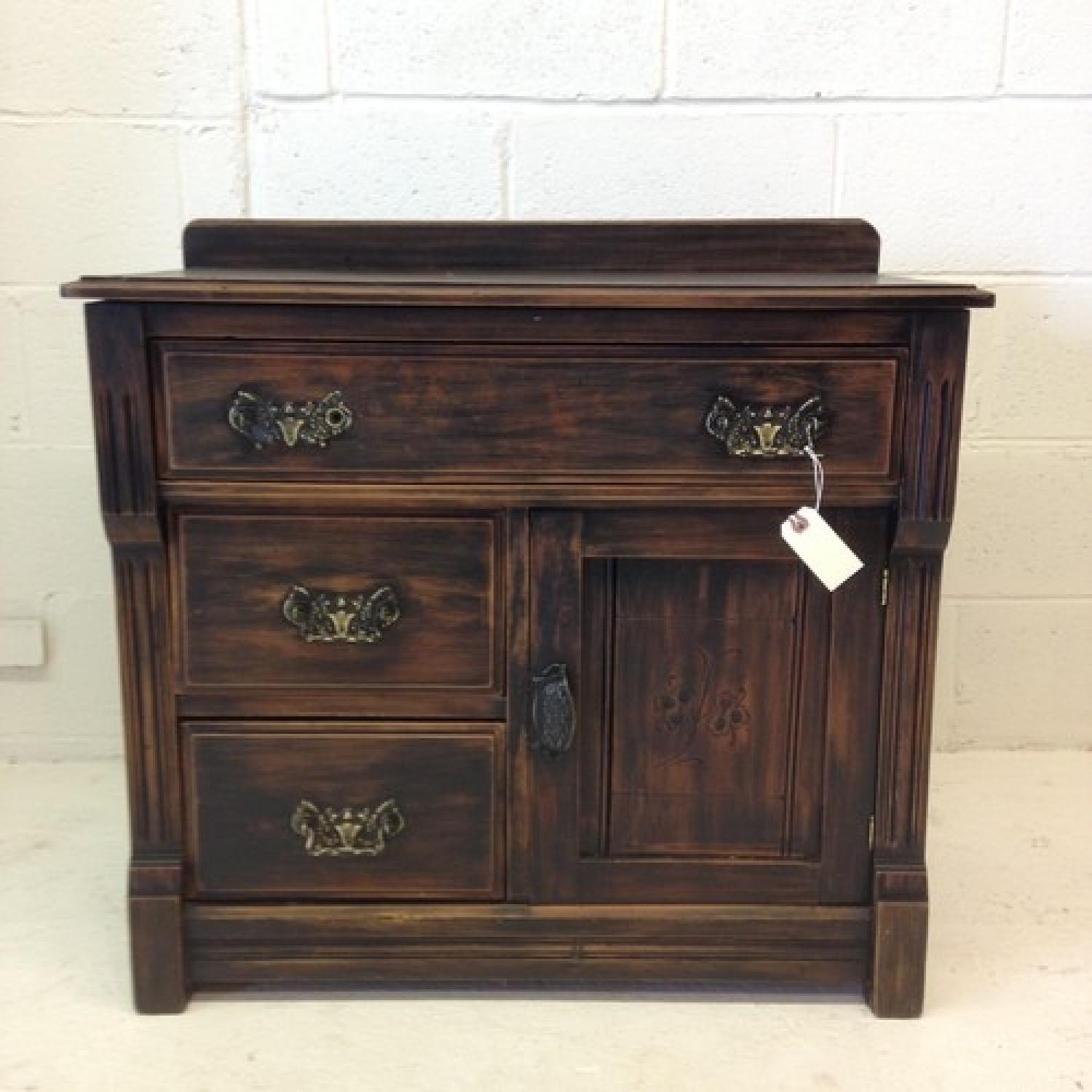 Antique Mahogany Vanity - image-4