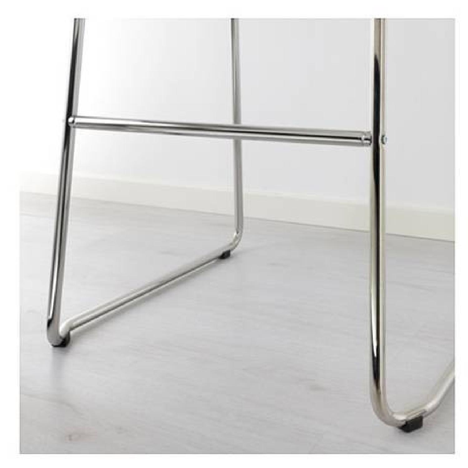 Ikea Industrial Dark Wood High Table w/ 2 Bar Stools - image-7