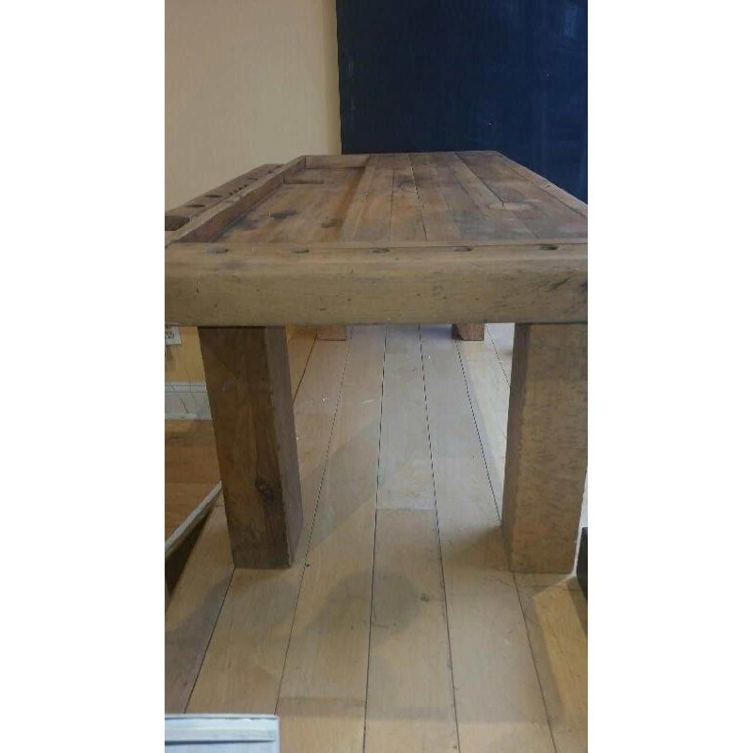 Rustic Workbench Coffee Table AptDeco