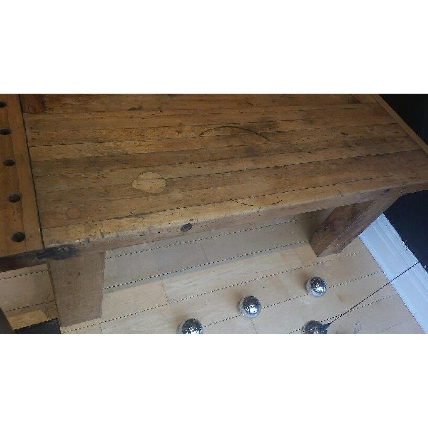 Rustic Workbench Coffee Table AptDeco
