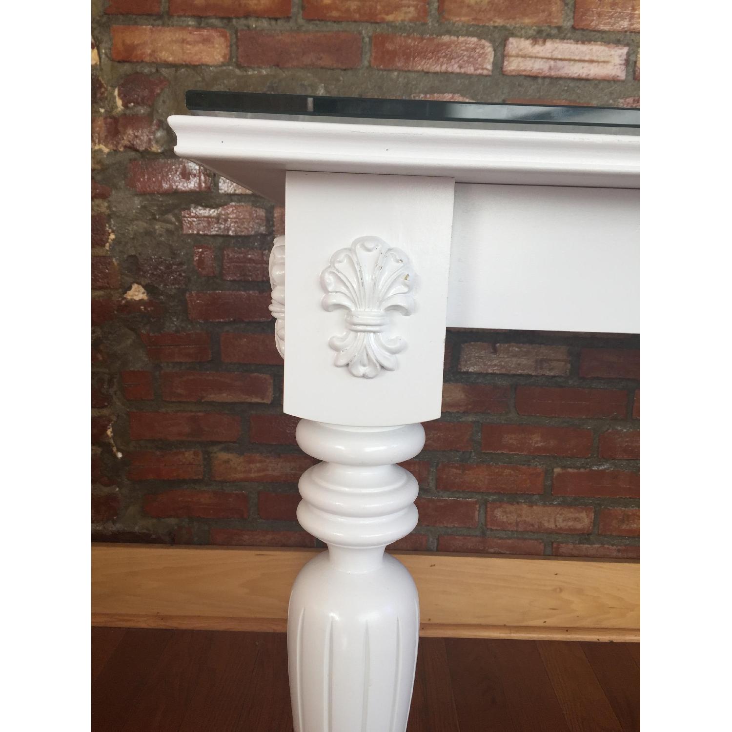 Custom Made Glass Top Desk/Dining Table - image-3