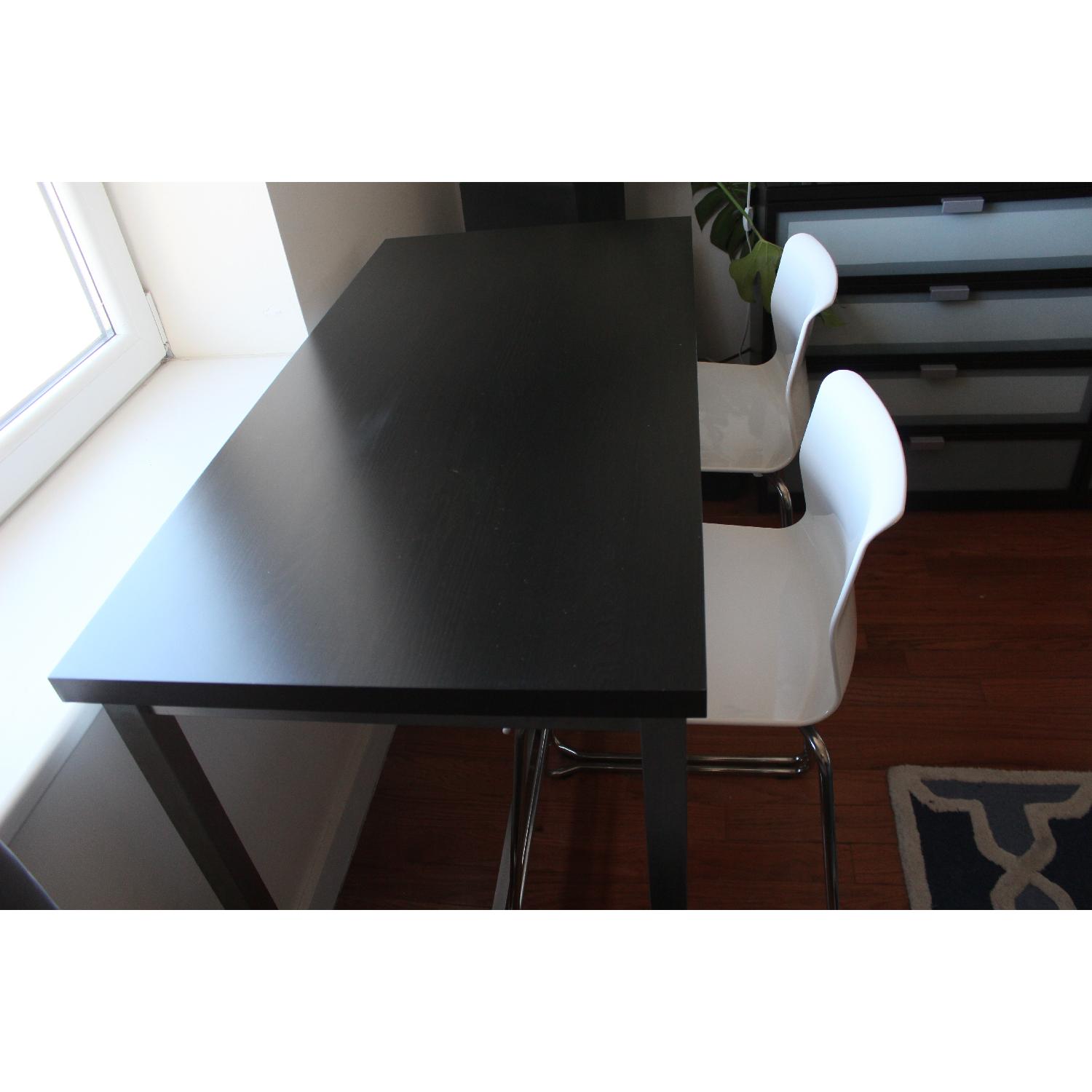 Ikea White Acrylic & Steel Bar Stools - Pair - image-4