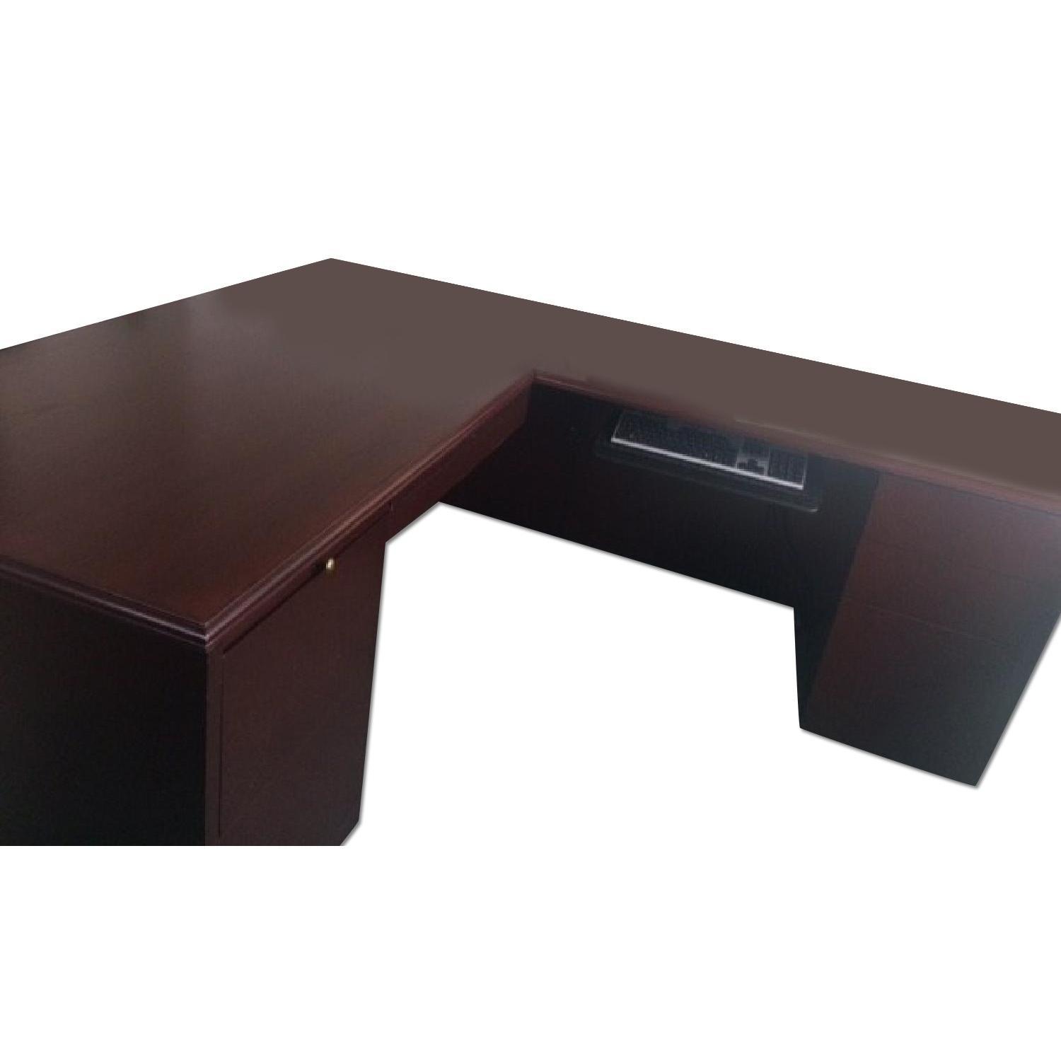 Mahogany Wood Office Desk - image-6