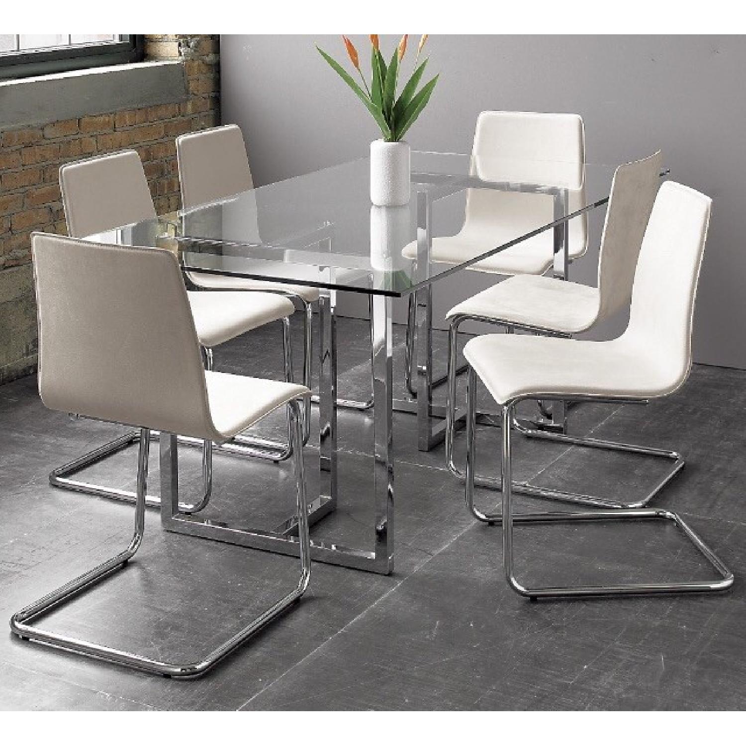 CB2  Silverado Glass Rectangular Dining Table - image-4