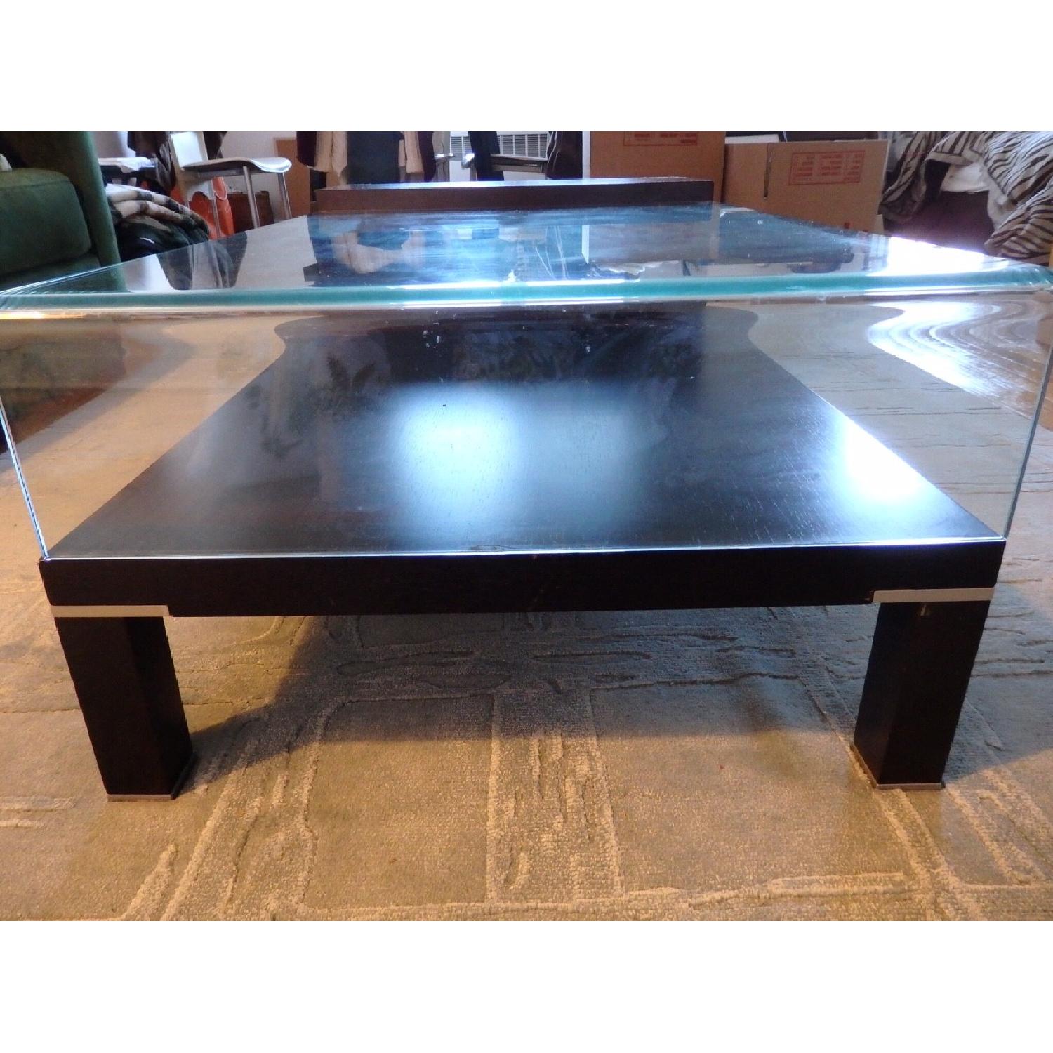 Modern Coffee Table w/ Glass Top - image-3