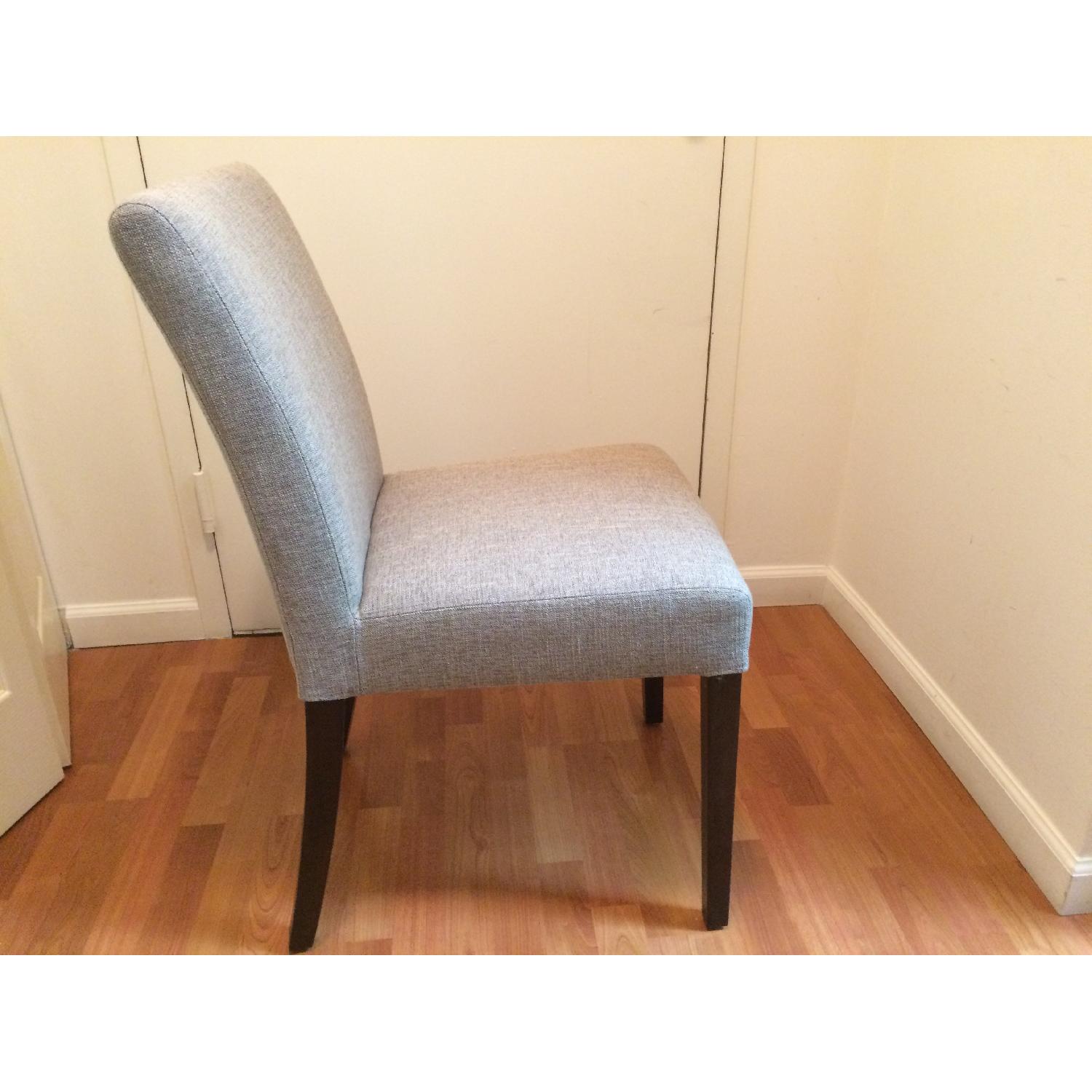 Crate & Barrel Lowe Khaki Side Chairs - Pair - image-2