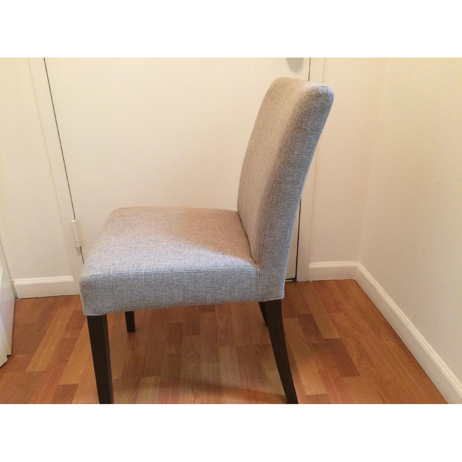 Crate & Barrel Lowe Khaki Side Chairs - Pair - image-3