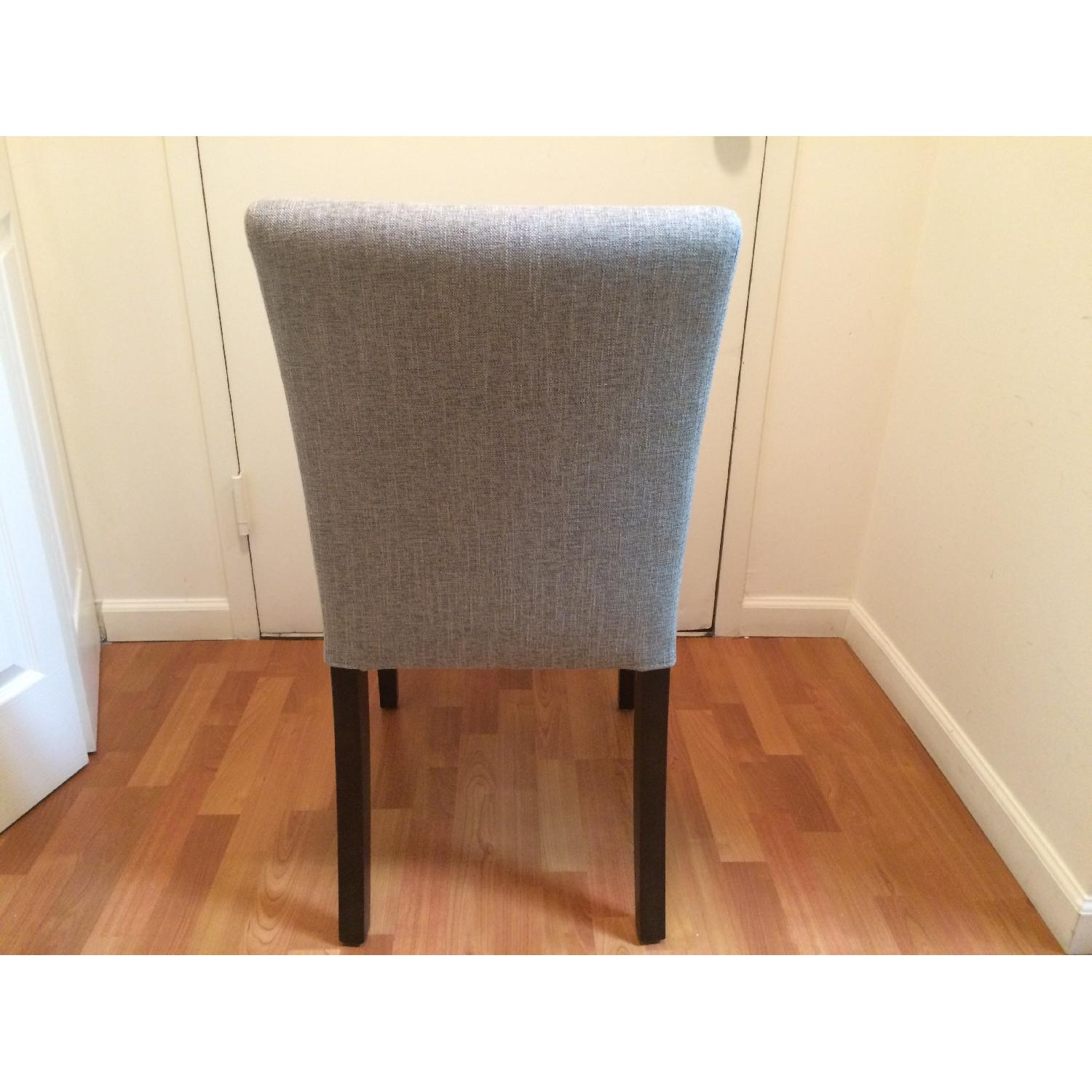 Crate & Barrel Lowe Khaki Side Chairs - Pair - image-4