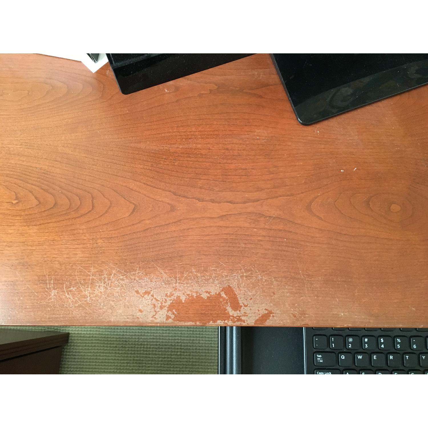 Dallek Desk + Matching File Cabinet - image-2