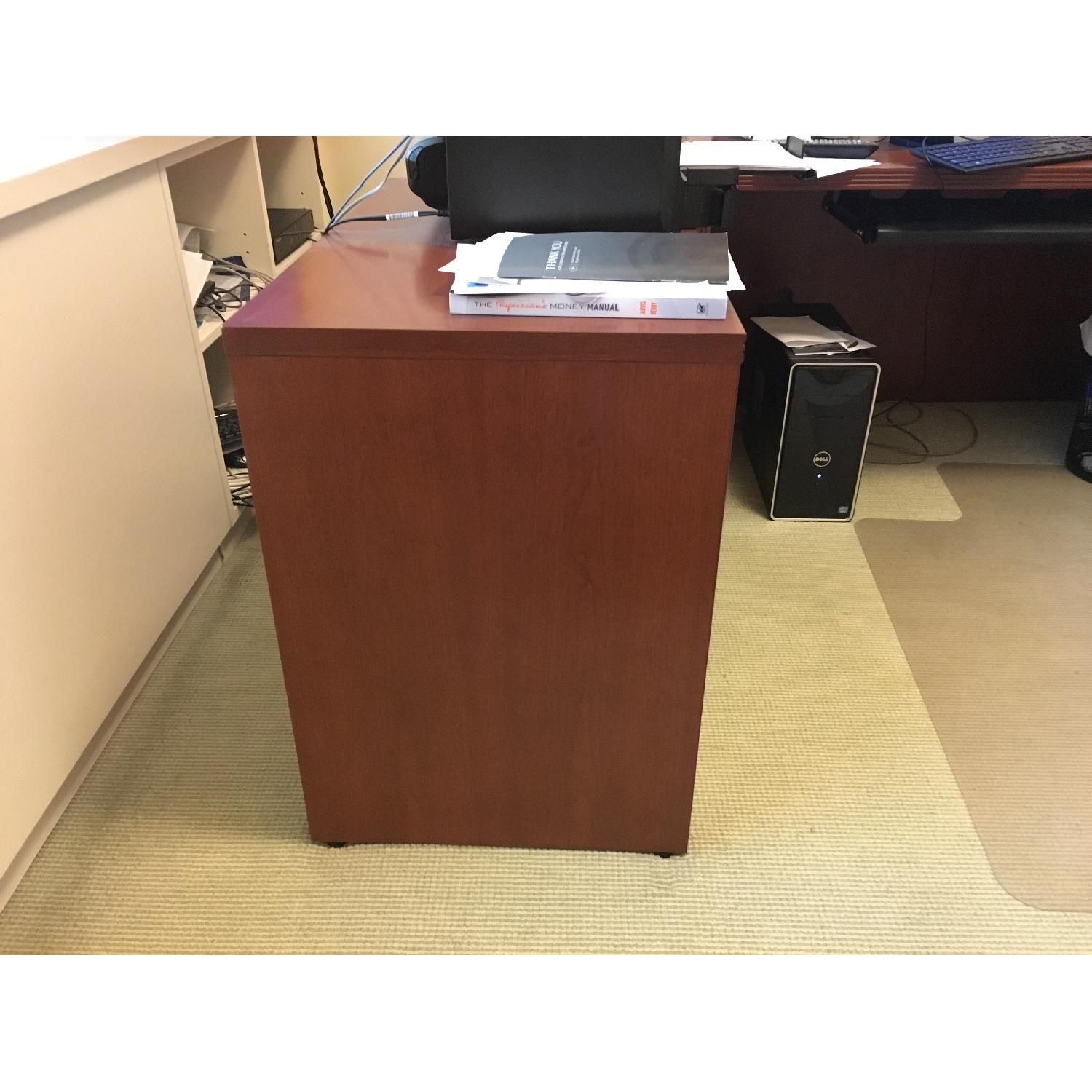 Dallek Desk + Matching File Cabinet - image-5