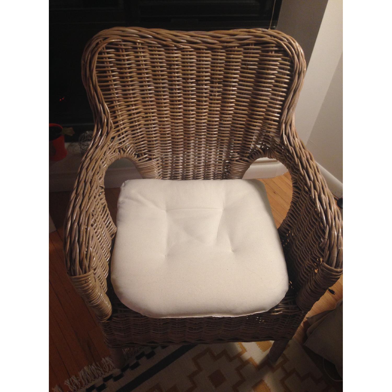 Ikea Rattan Armchair 2 Available AptDeco