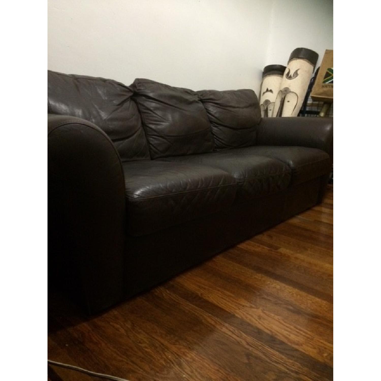 Natuzzi Italsofa Leather Sofa - image-3