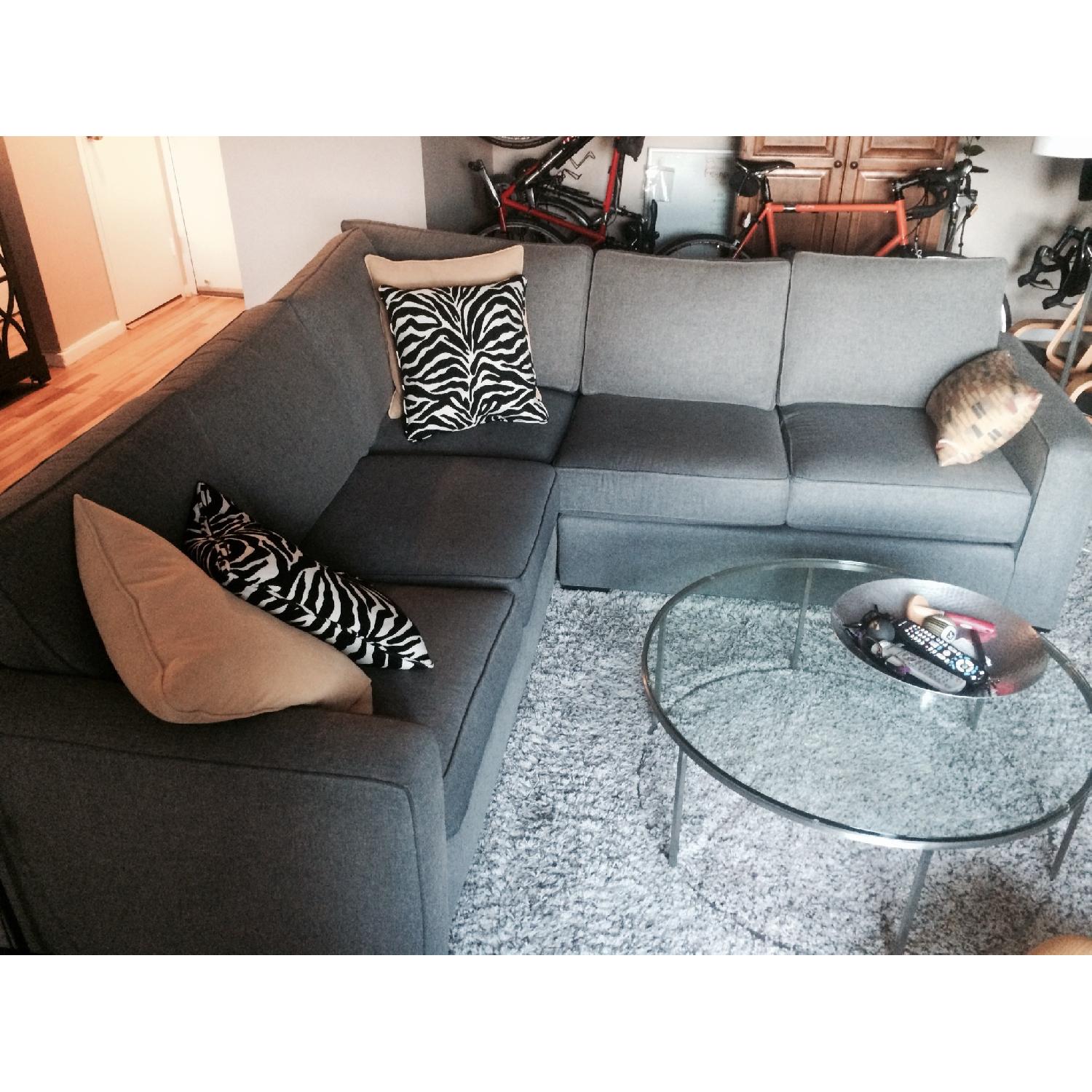 Ethan Allen L-Shaped Sectional Sofa - image-2