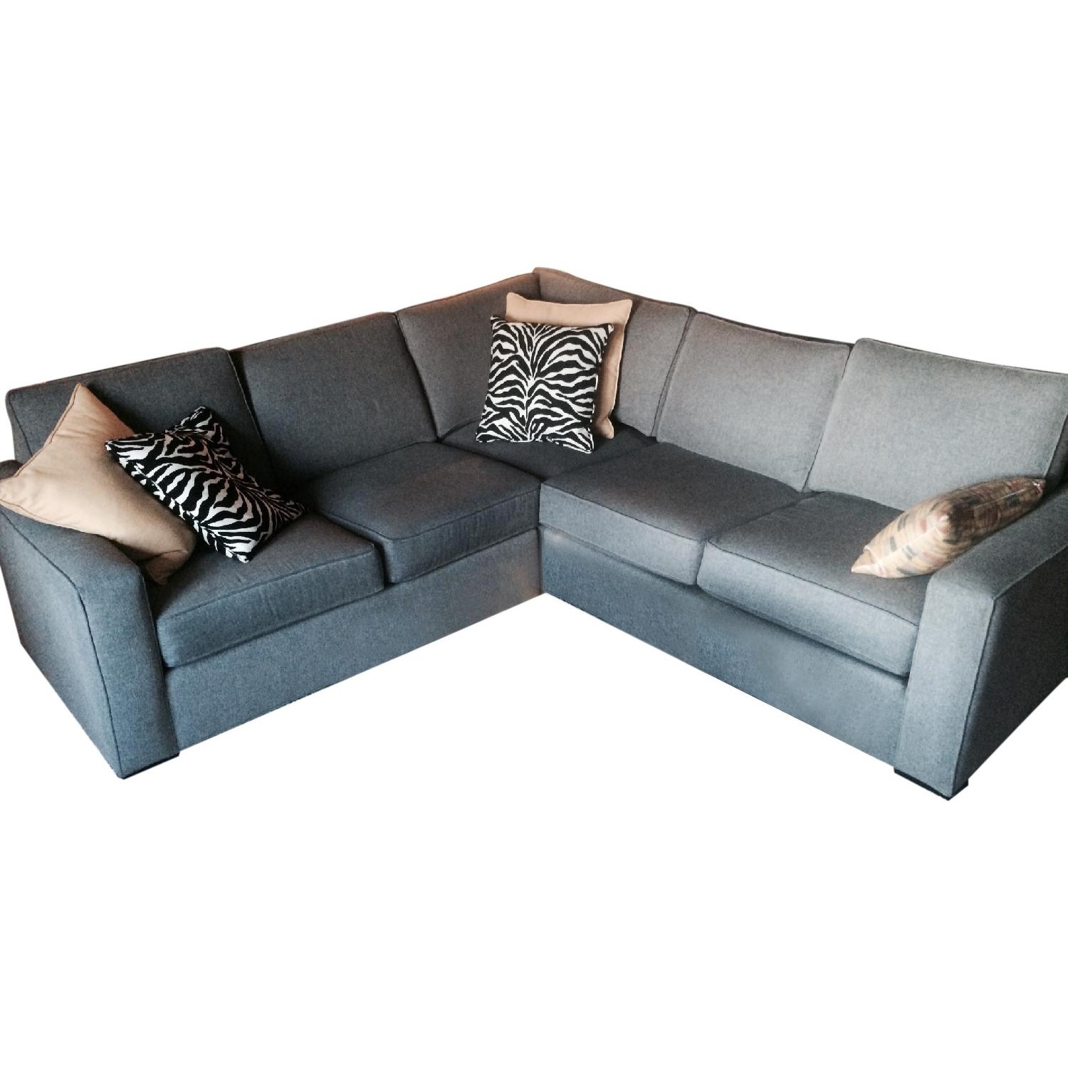 Ethan Allen L-Shaped Sectional Sofa - image-0