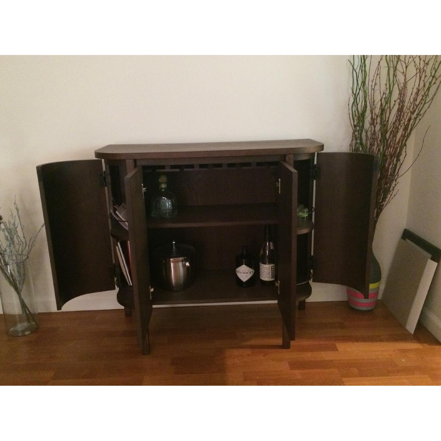 West Elm Curved Front Bar in Smoke - image-6