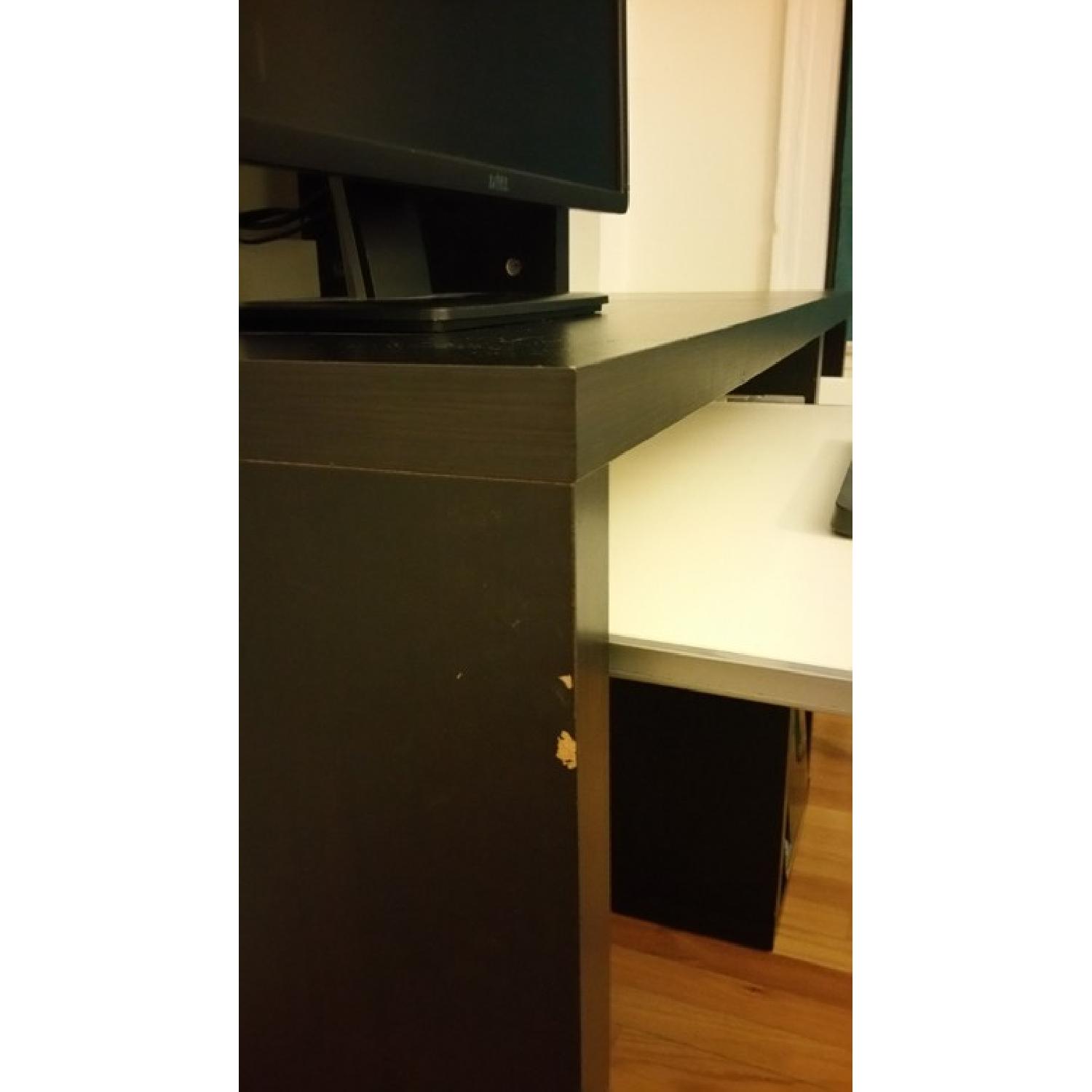 Ikea Mikael Computer Workstation in Black & White - image-3