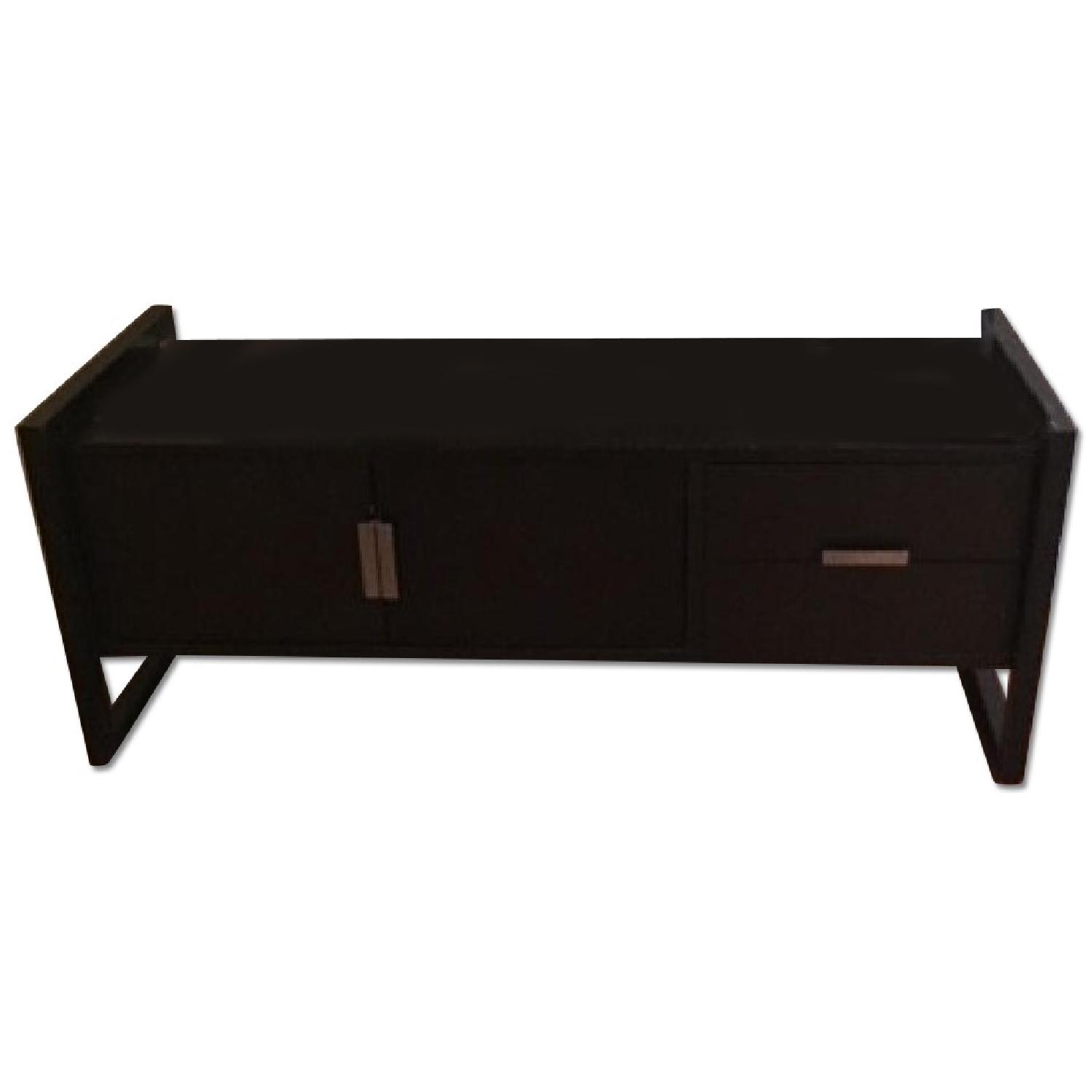 Black TV Console Table AptDeco