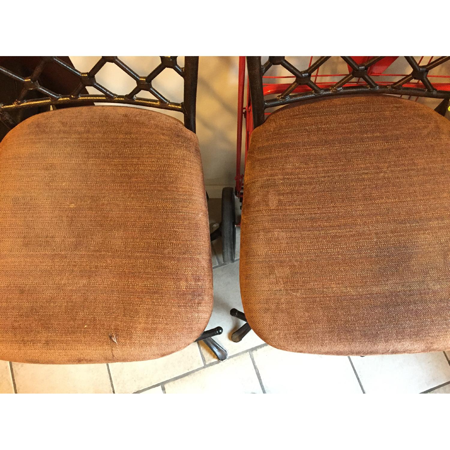 Havertys High Bar Stools - Pair - image-3