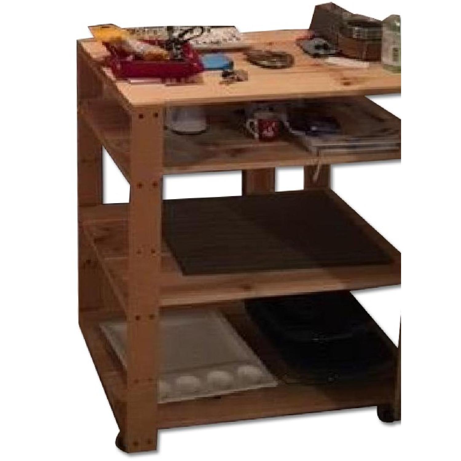 Williams-Sonoma Swedish Wood Shelving/Utility Cart with Wheels - image-0