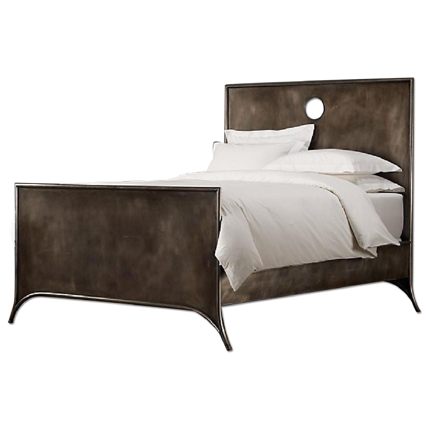 Restoration Hardware 19th Century Keyhole Metal Bed AptDeco