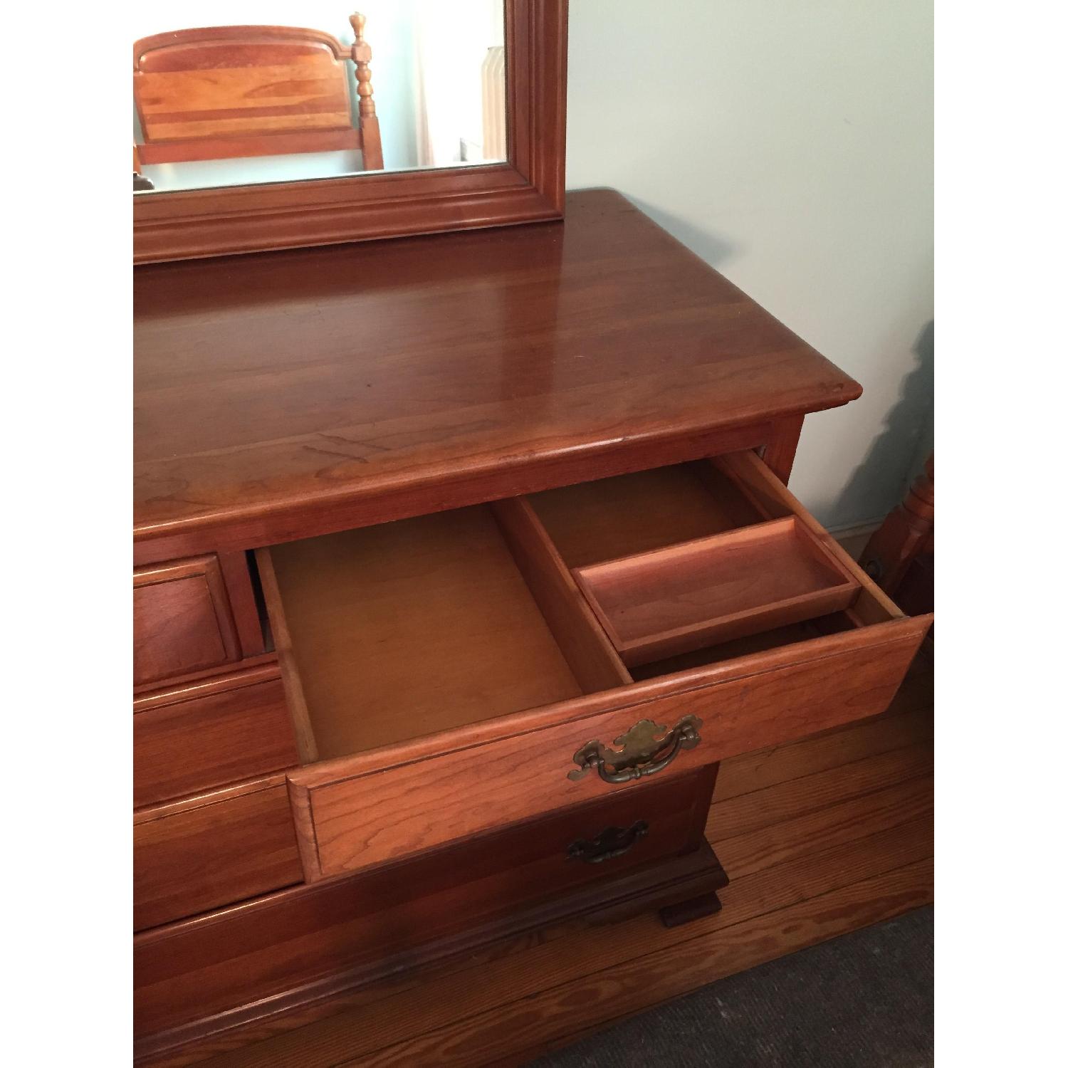 Vintage Kling Cherry Dresser w/ Mirror AptDeco