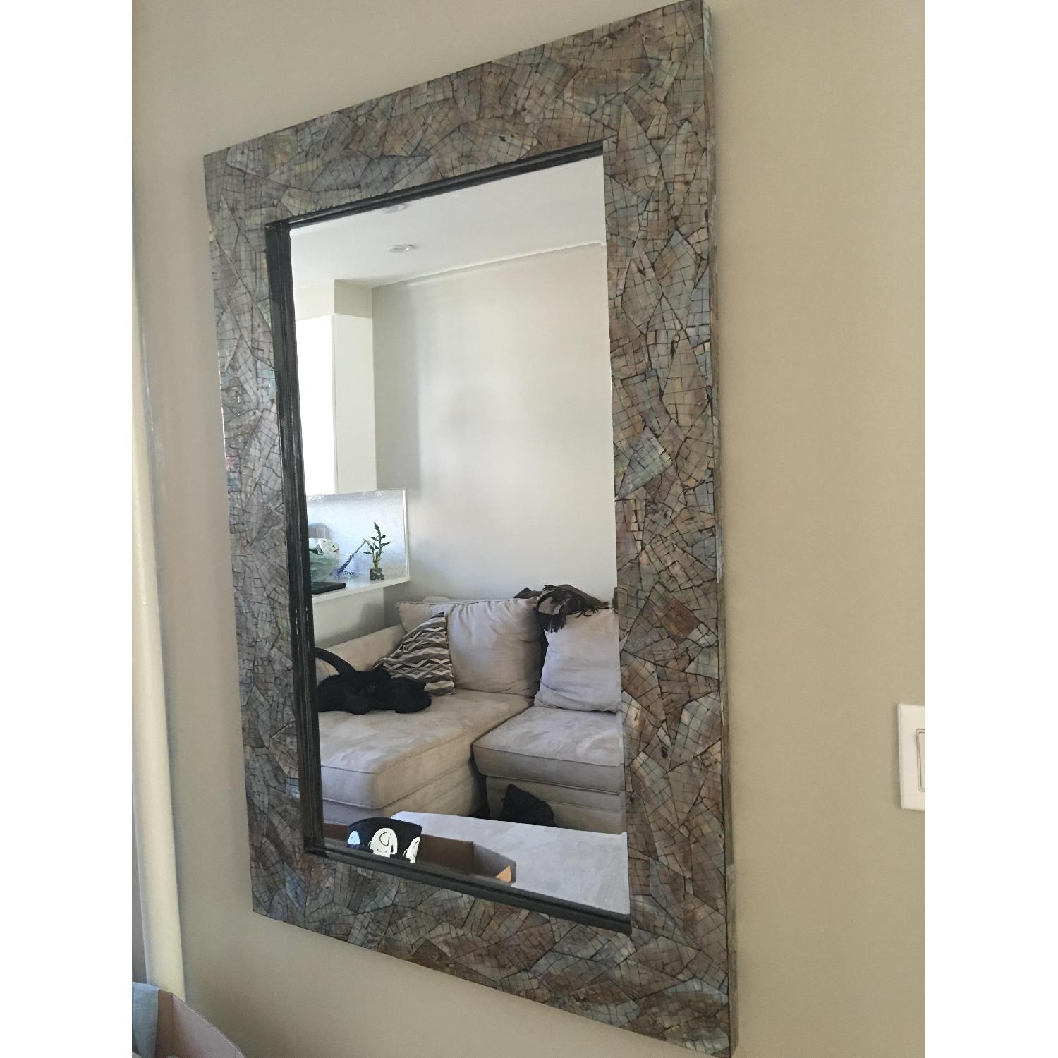 Pier 1 Mother of Pearl Mirror - image-2