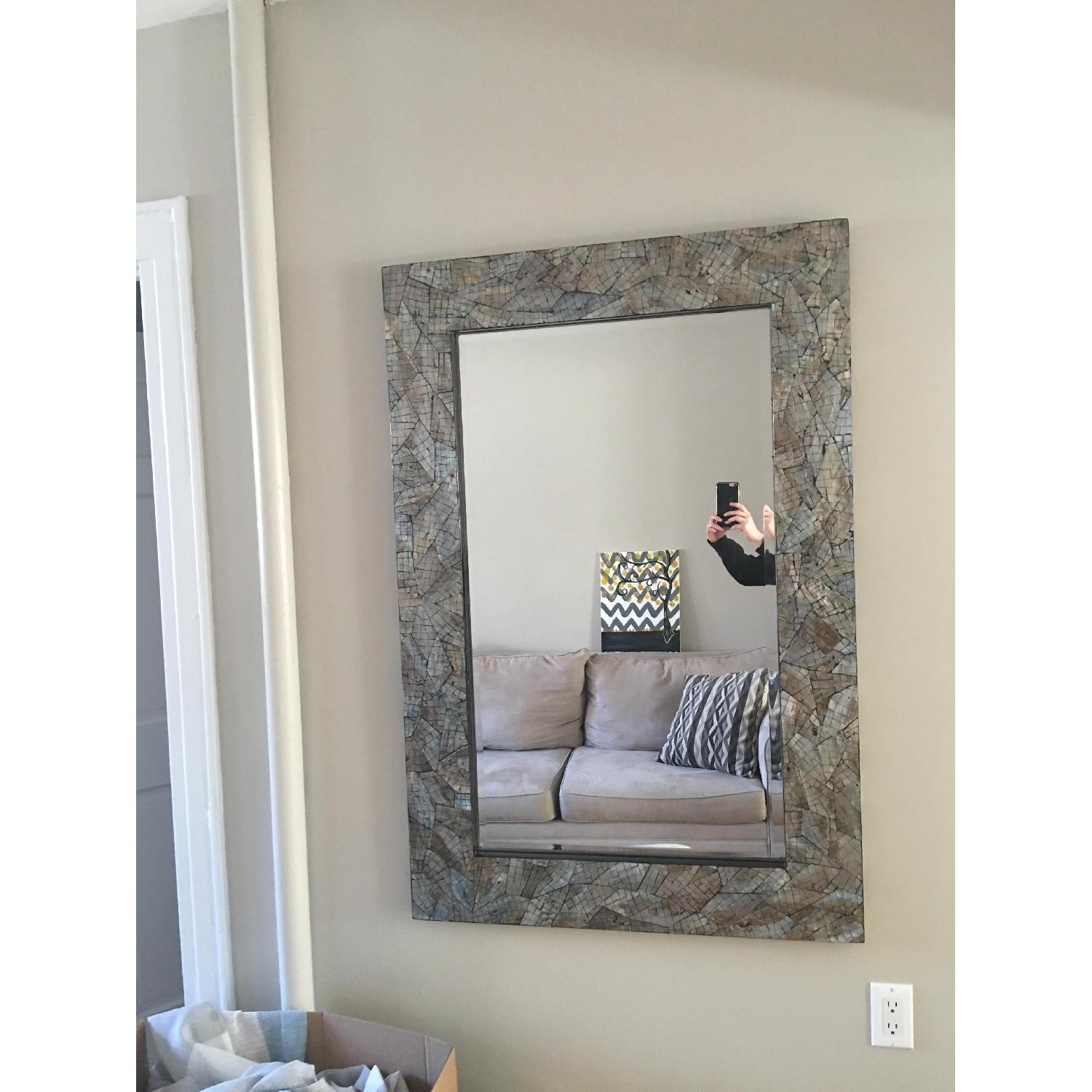 Pier 1 Mother of Pearl Mirror - image-3