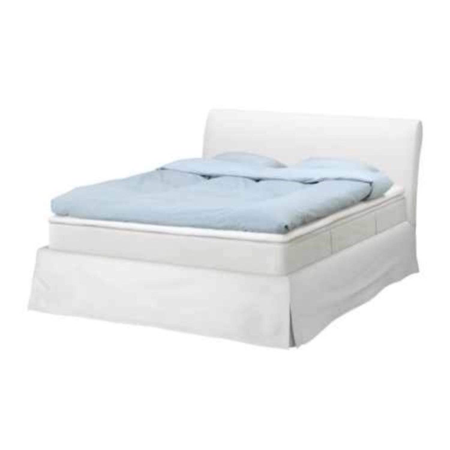 Ikea Vanvik Queen Size Bed Frame AptDeco