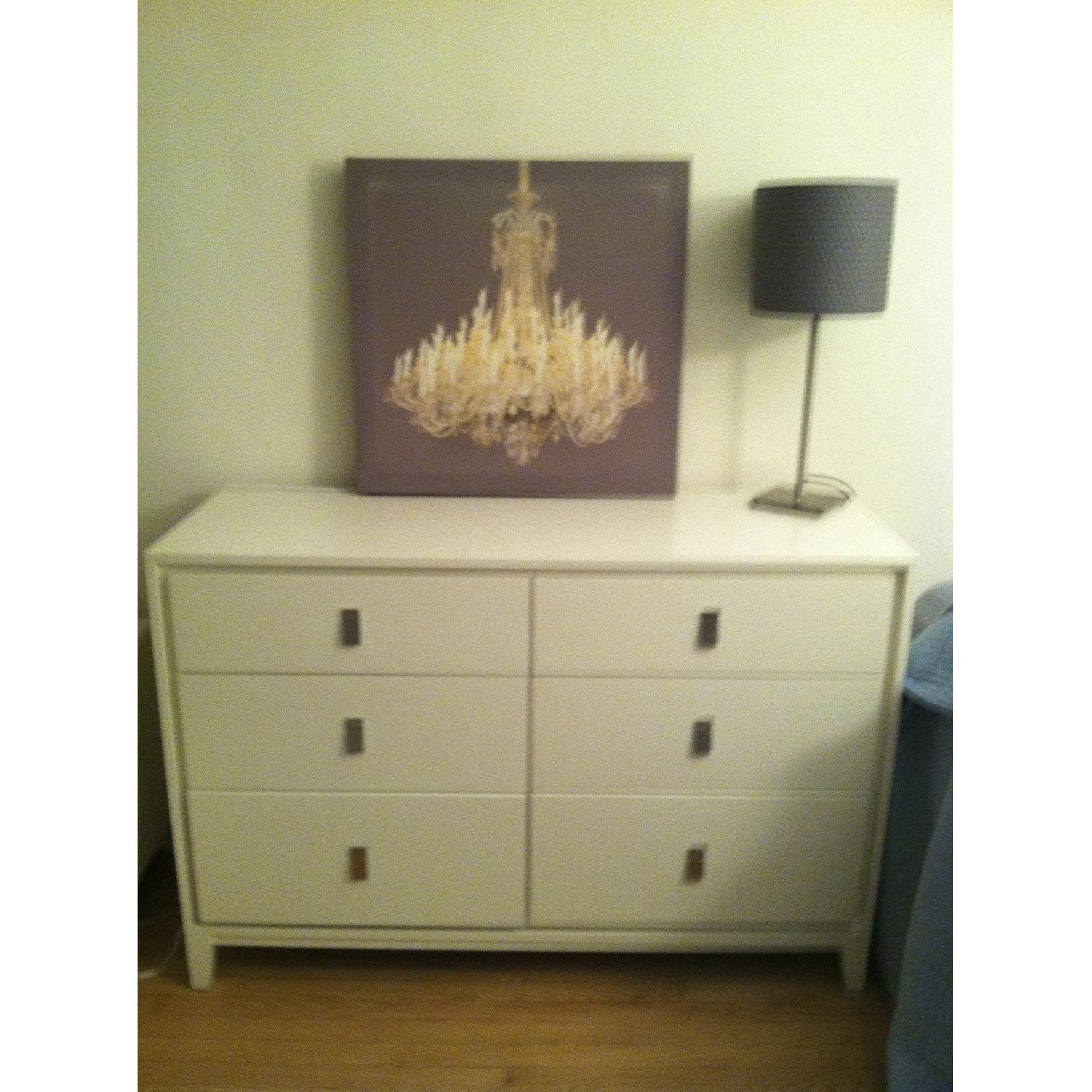 West Elm Niche 6-Drawer Dresser in White - AptDeco West Elm Niche 6-Drawer Dresser in White - AptDeco