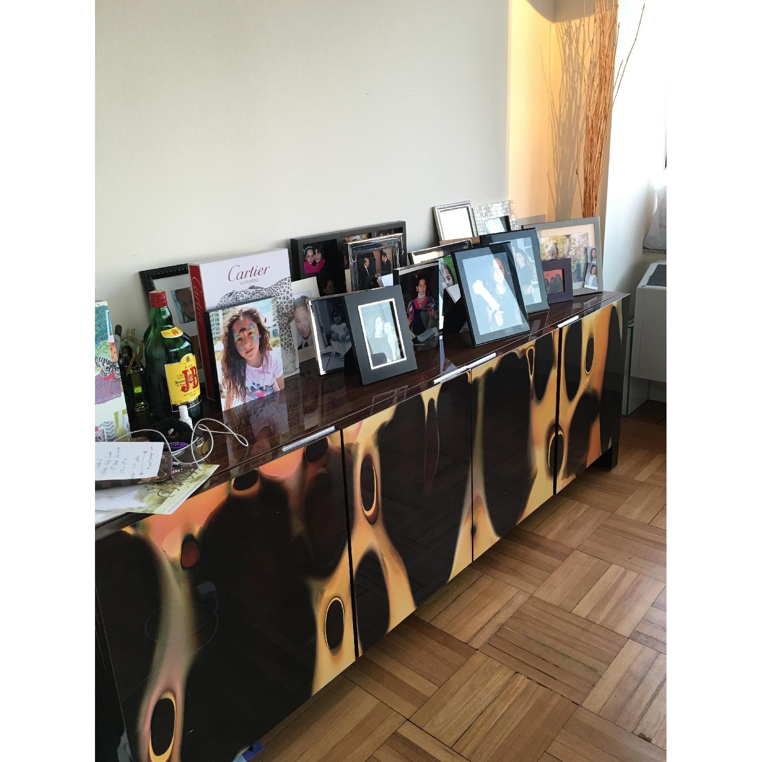 Maurice Villency Zebra Wood Laminate Credenza - image-3
