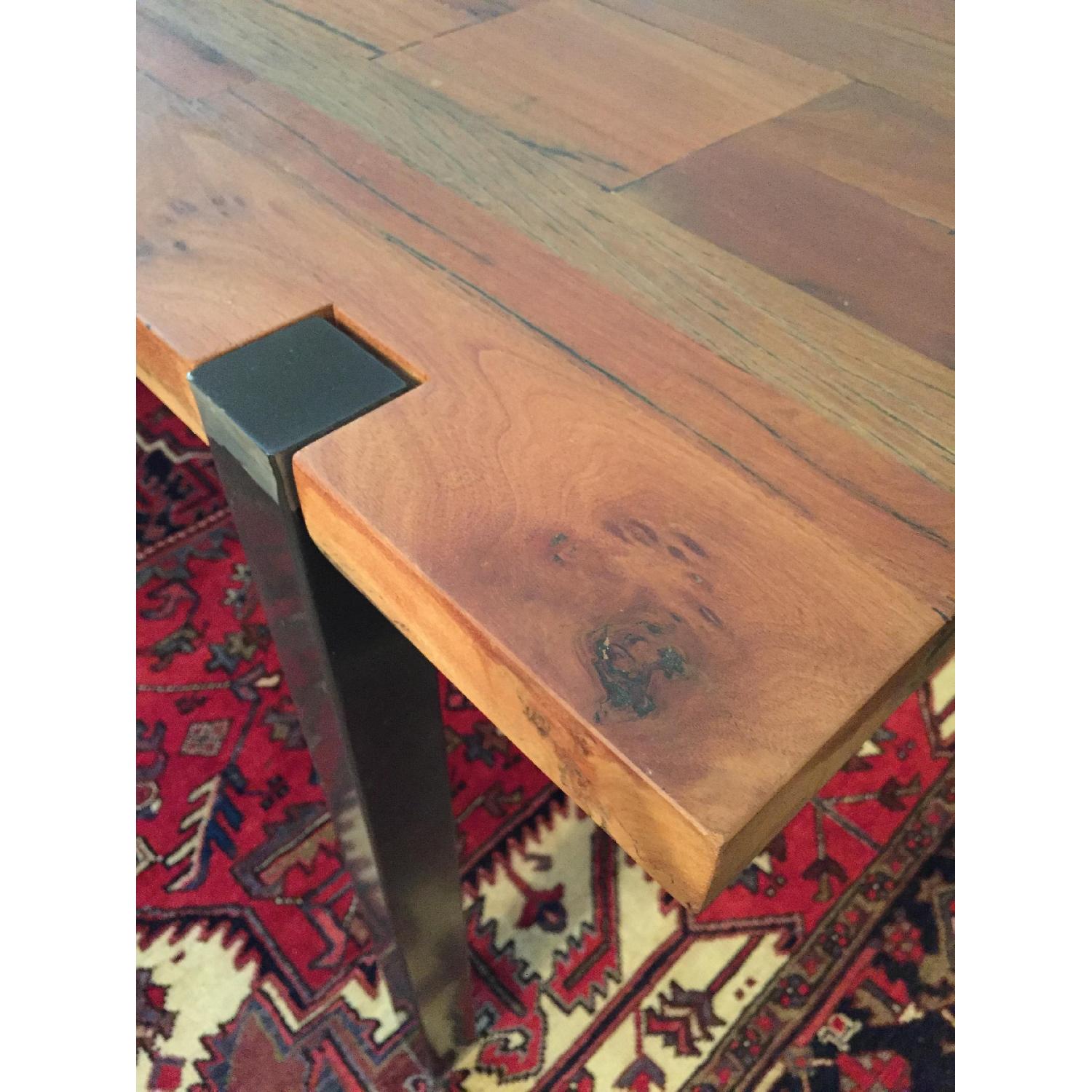 CB2 Wood & Steel Dining Table - image-5