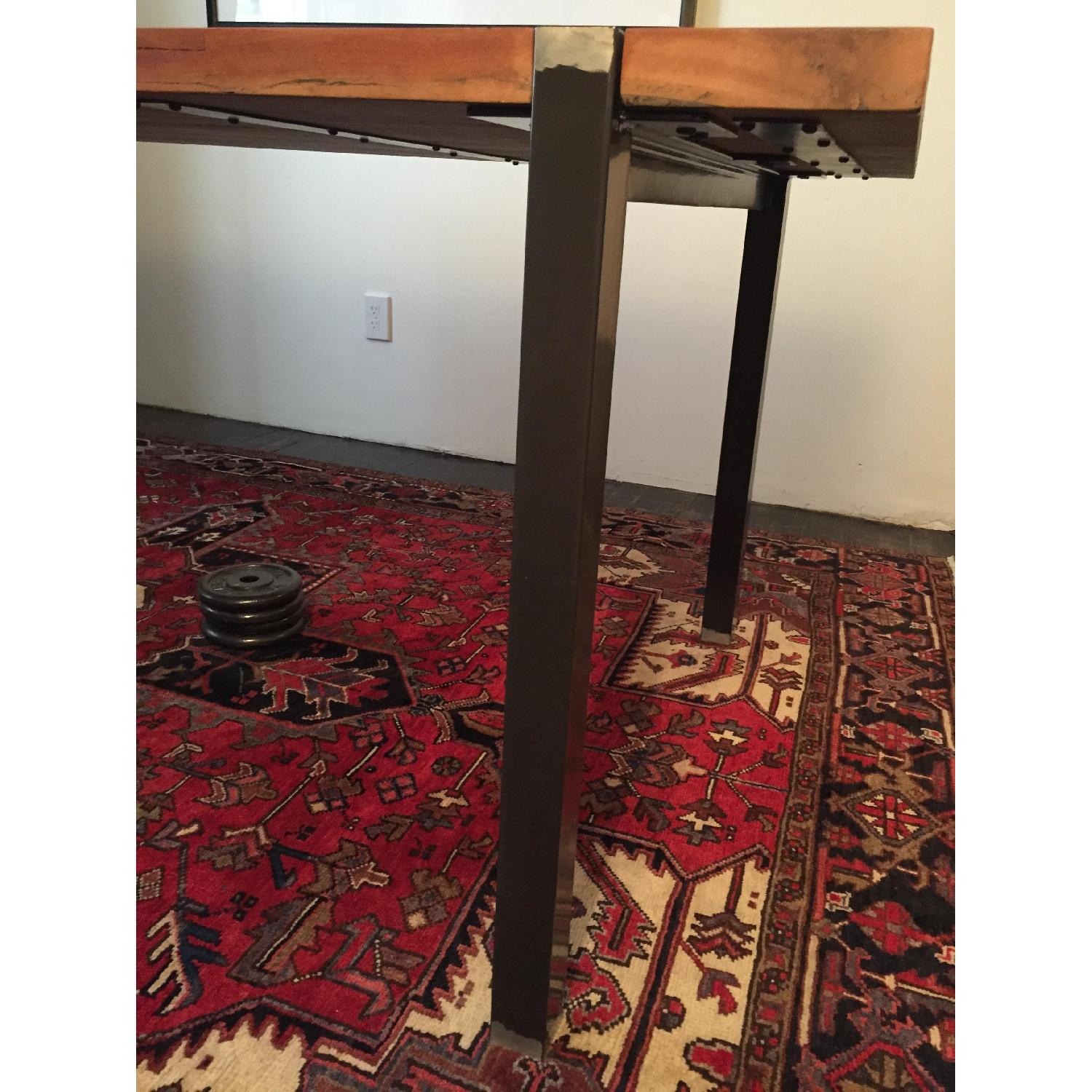 CB2 Wood & Steel Dining Table - image-6