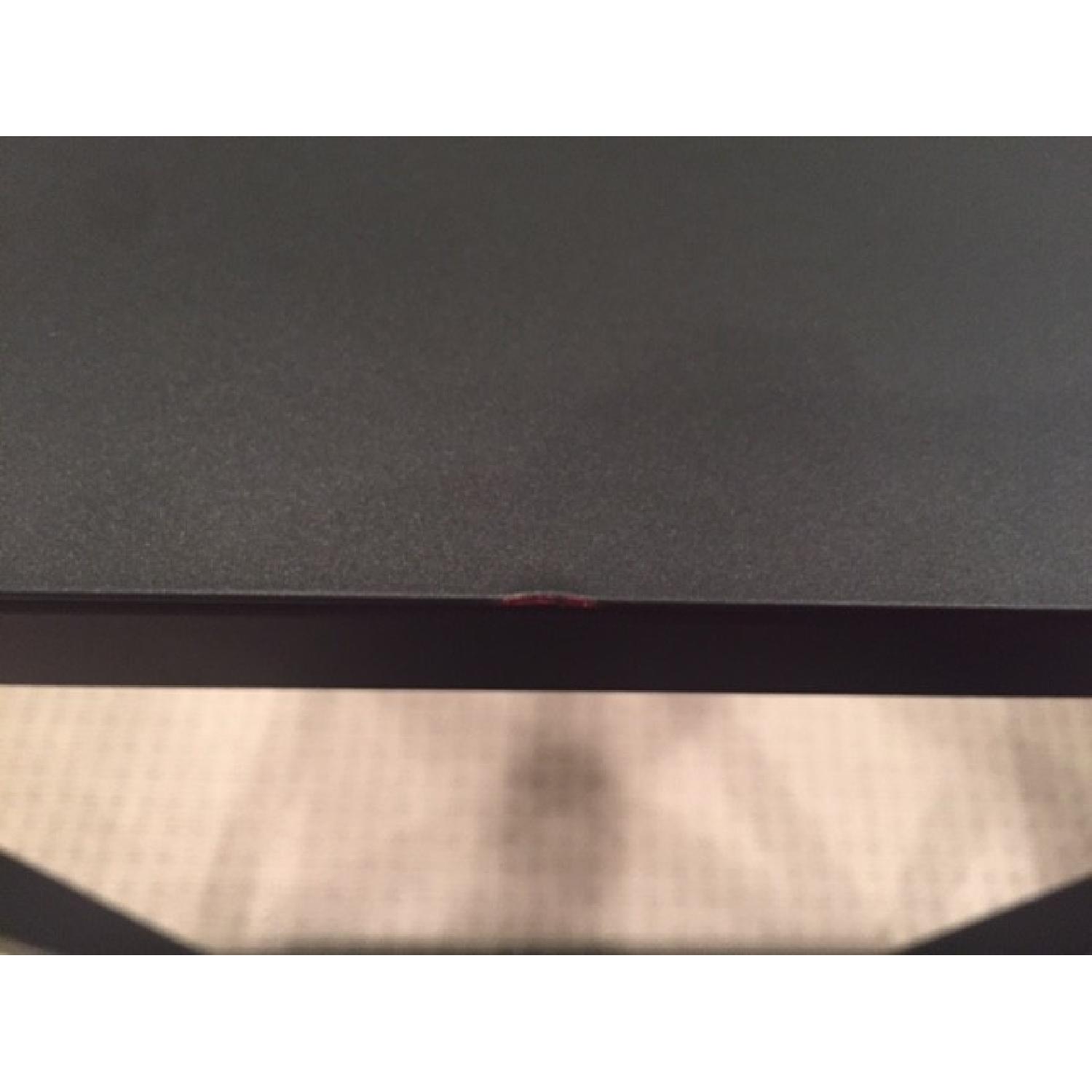 Crate & Barrel Black Steel Side Tables - Pair - image-3