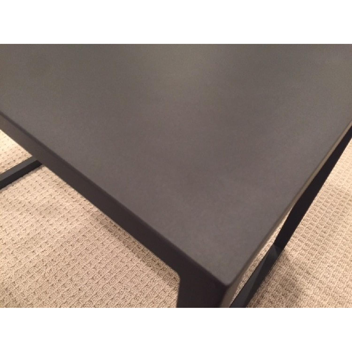 Crate & Barrel Black Steel Side Tables - Pair - image-4