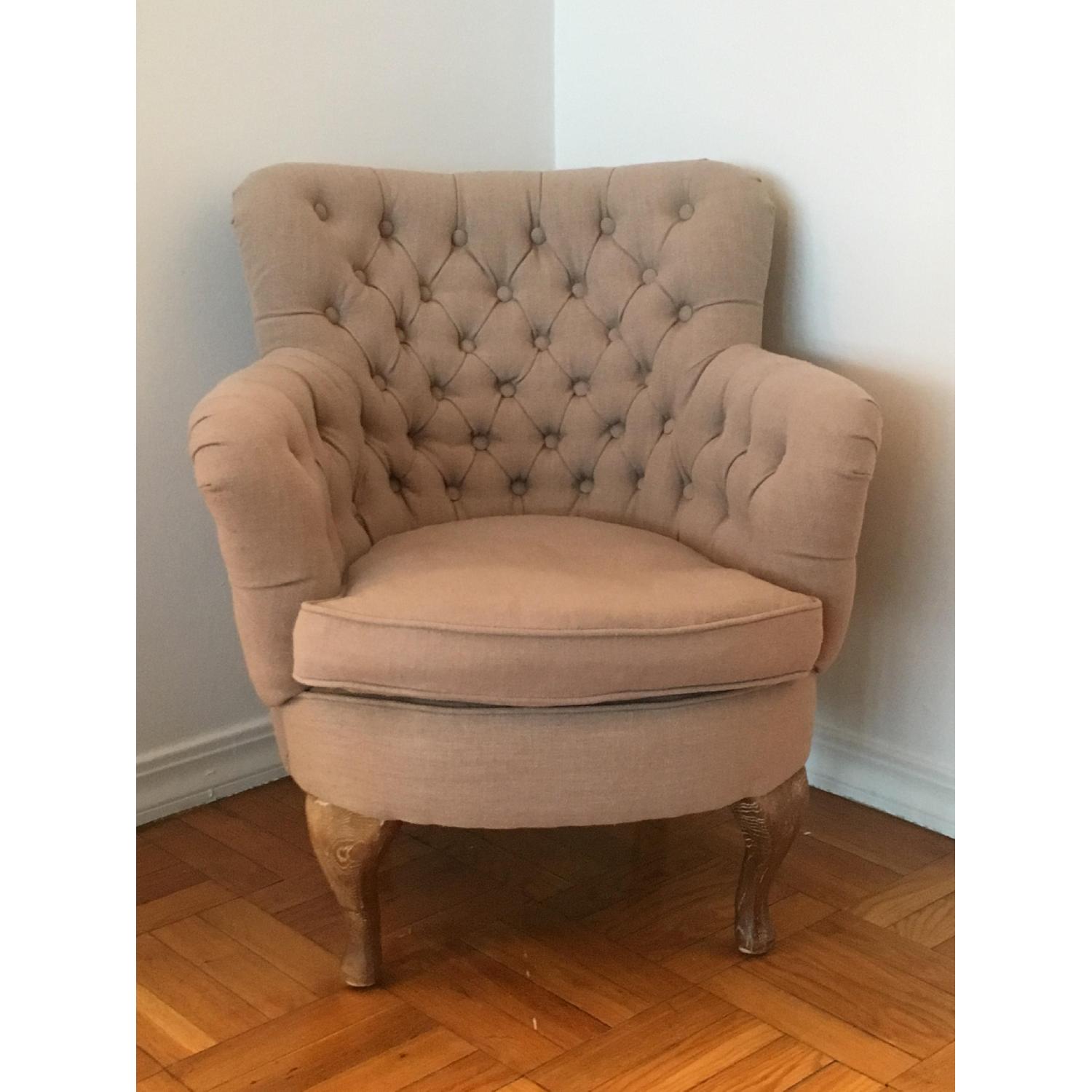 Arhaus Tufted Accent Chair - image-1