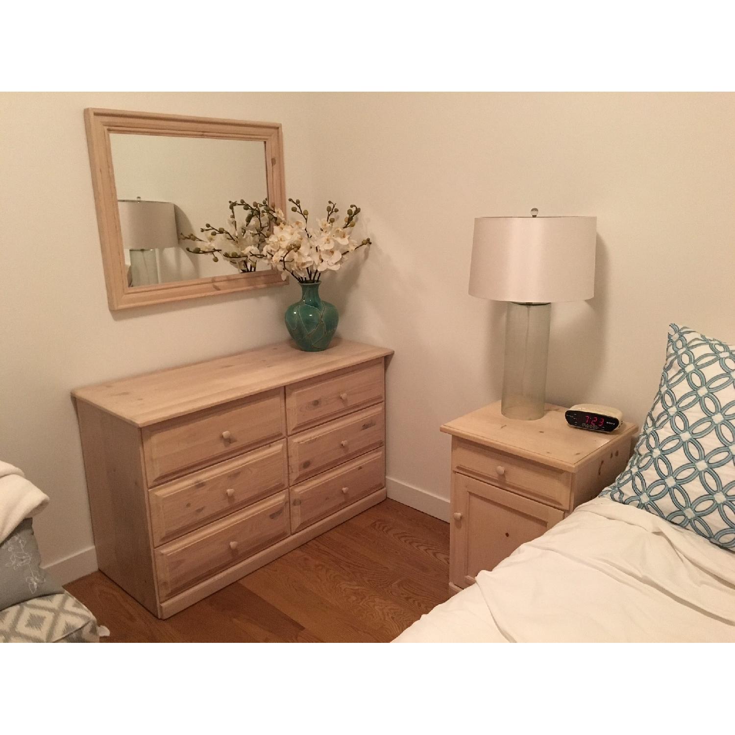 Gothic Cabinet Craft Dresser w/ Mirror + Nightstand - image-1