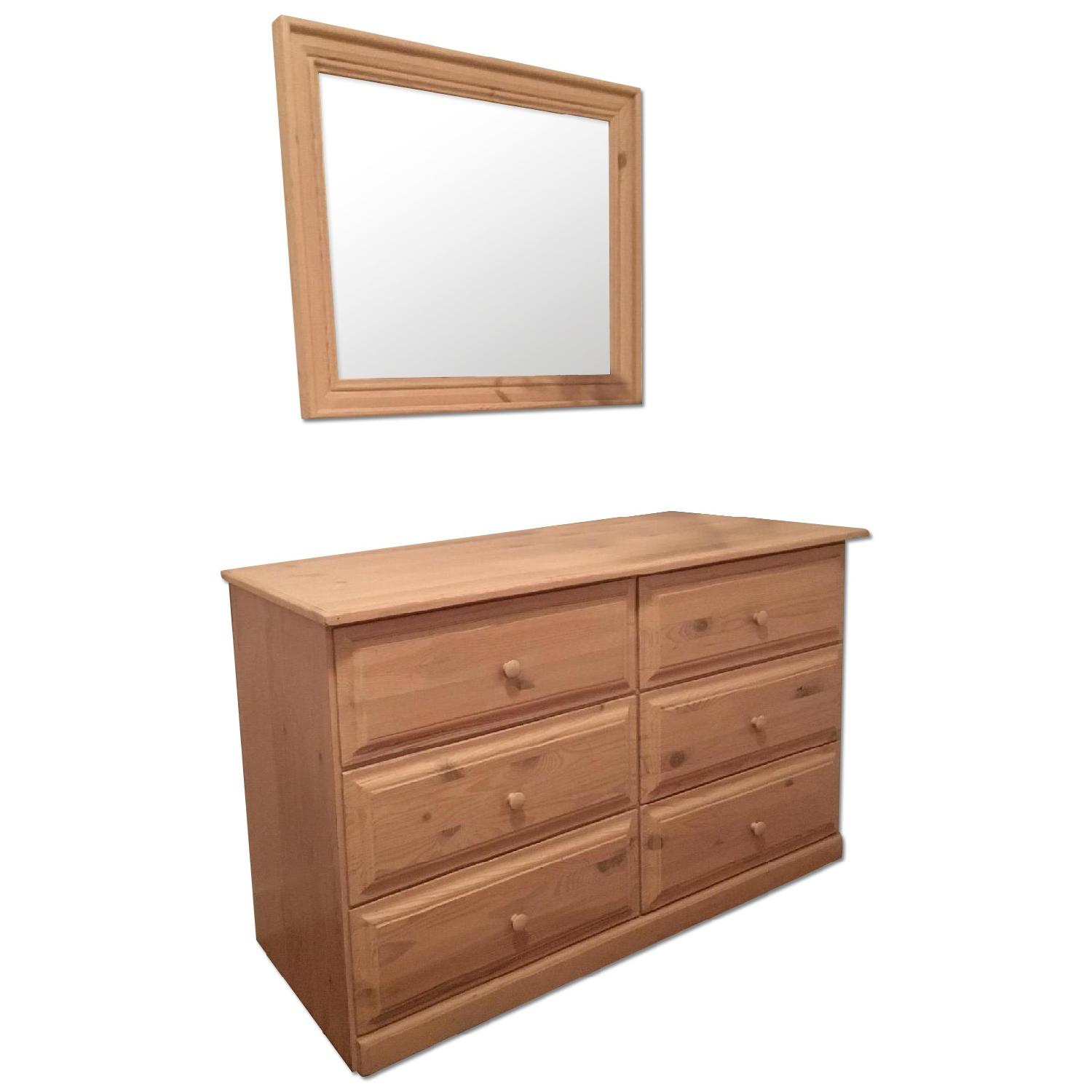 Gothic Cabinet Craft Dresser w/ Mirror + Nightstand - image-0