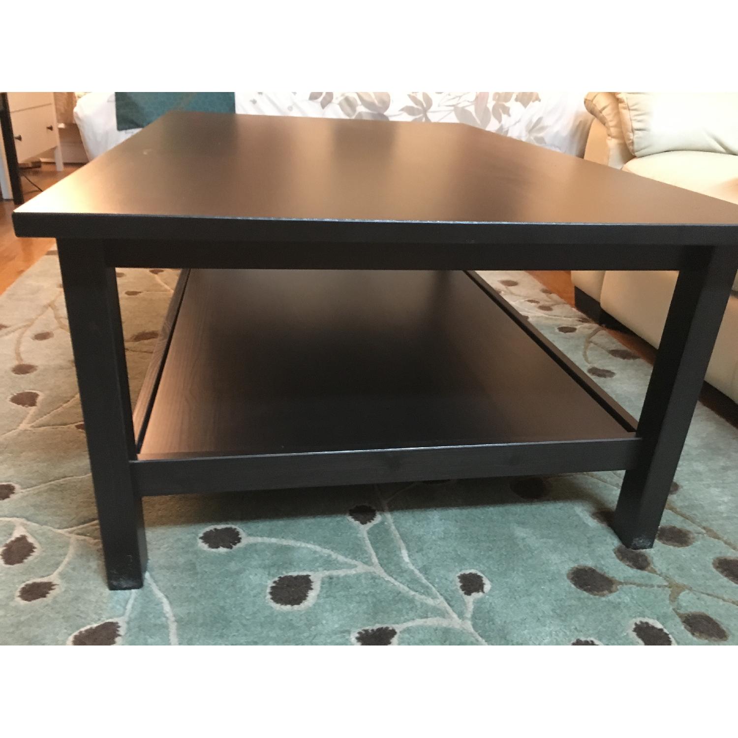 Ikea Black Coffee Table w/ Shelf - image-2