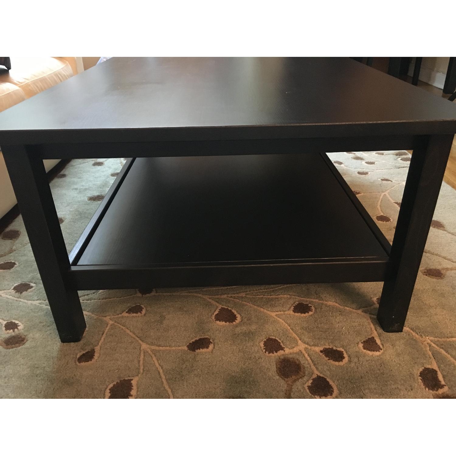 Ikea Black Coffee Table w/ Shelf - image-3