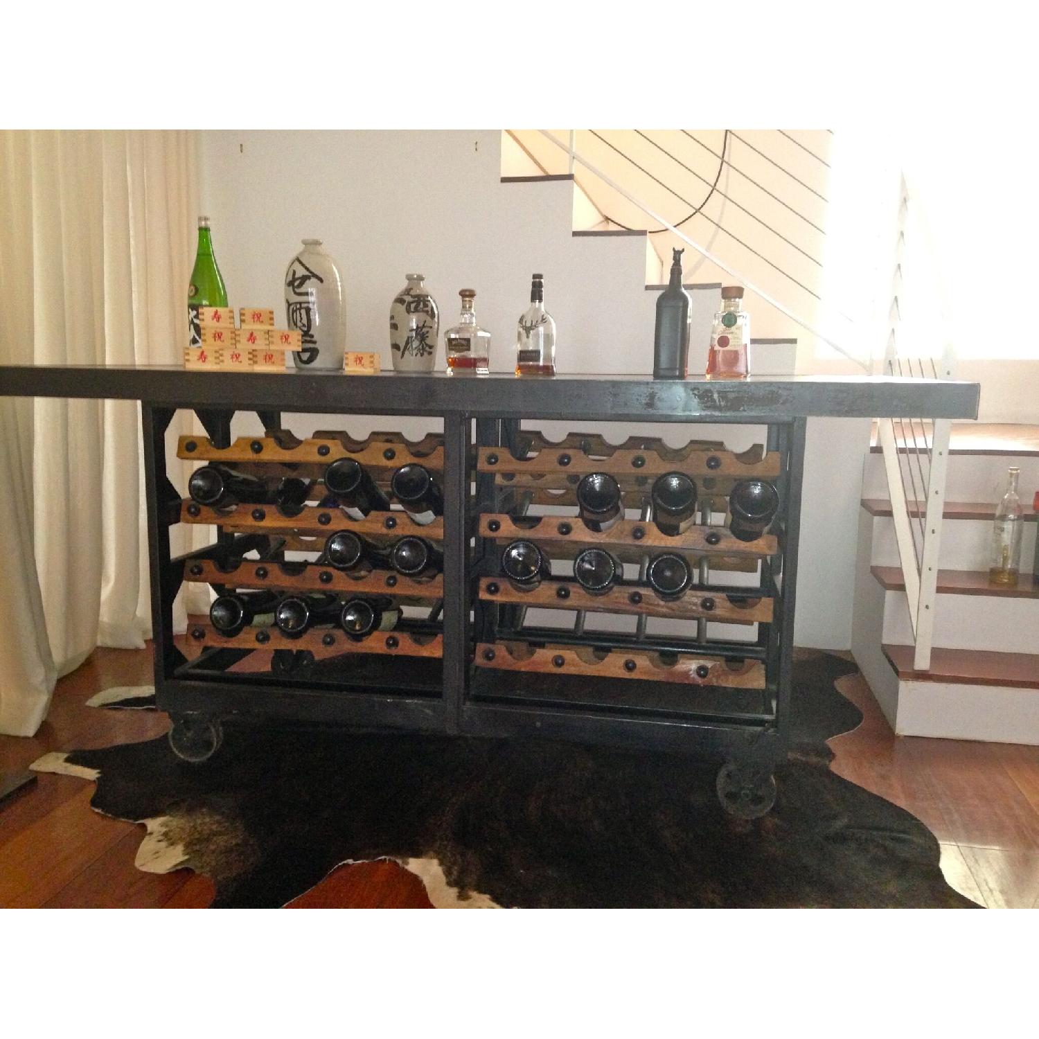 Large Industrial Bar Cart - image-1