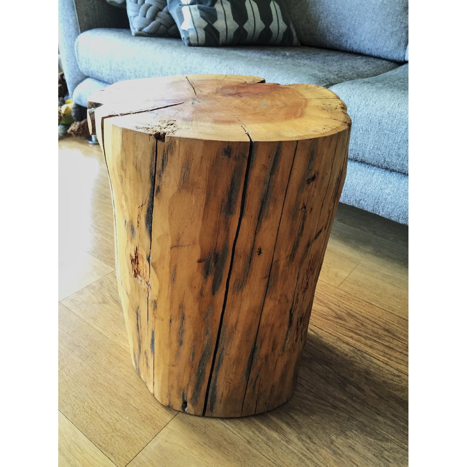 West Elm Natural Tree Stump Side Table - image-3