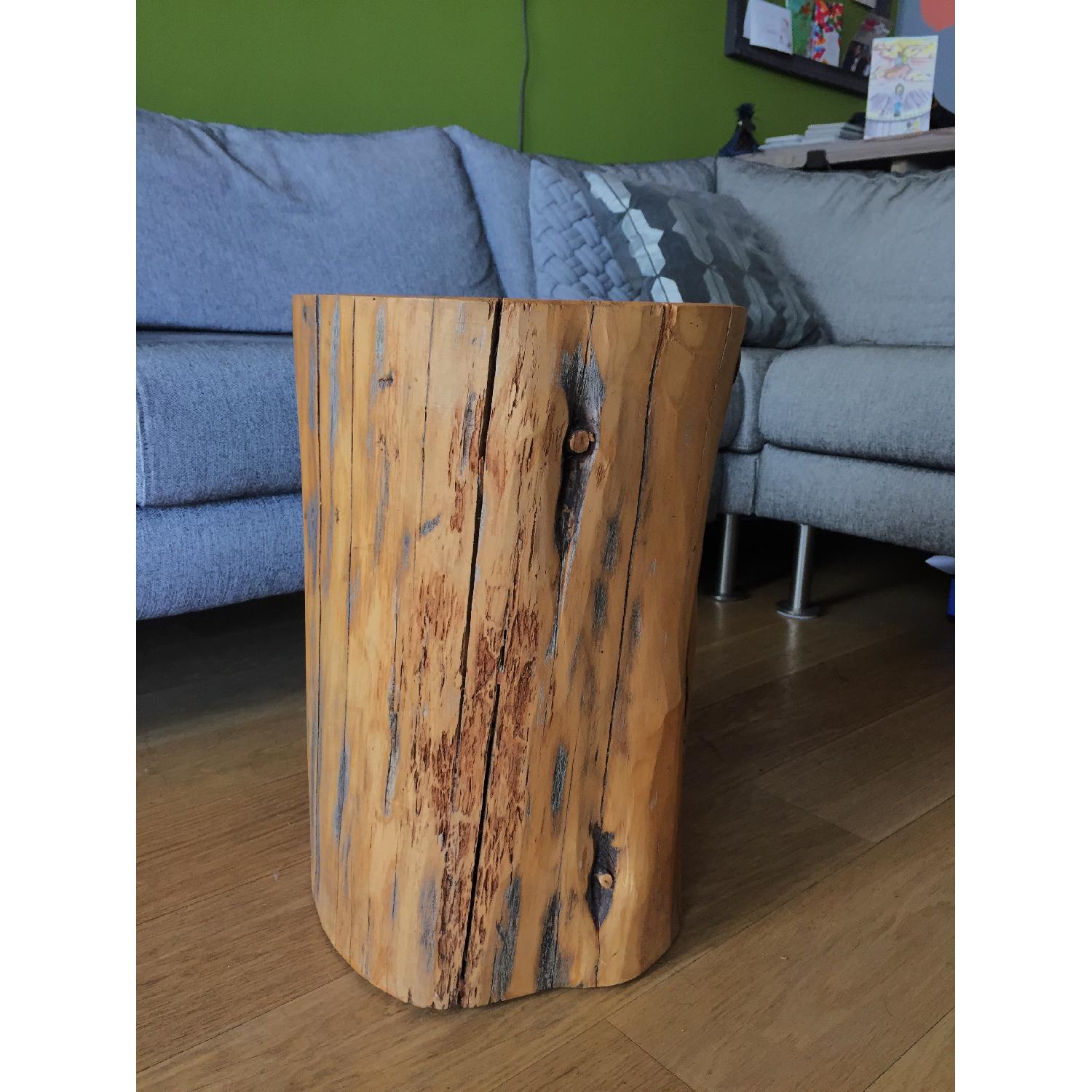 West Elm Natural Tree Stump Side Table - image-4