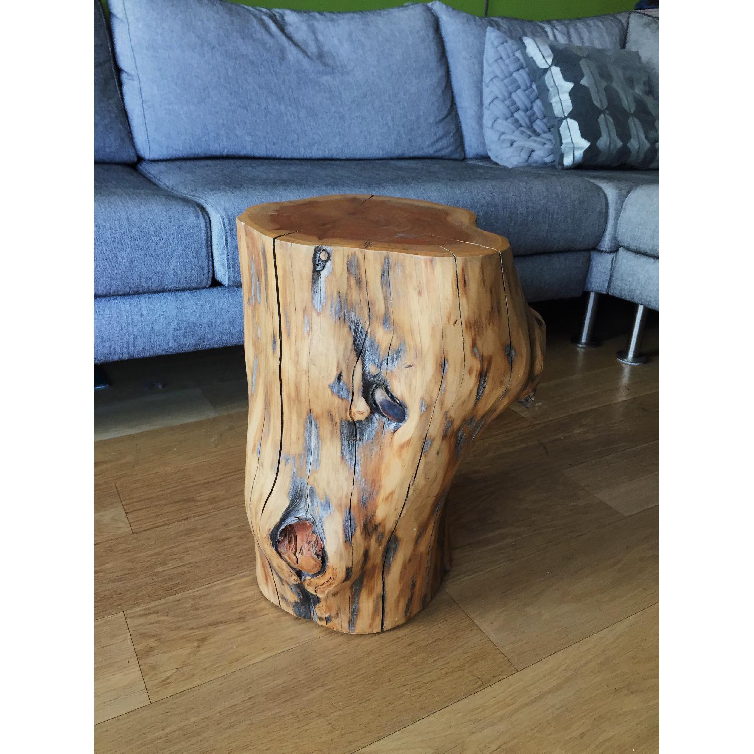West Elm Natural Tree Stump Side Table - image-2